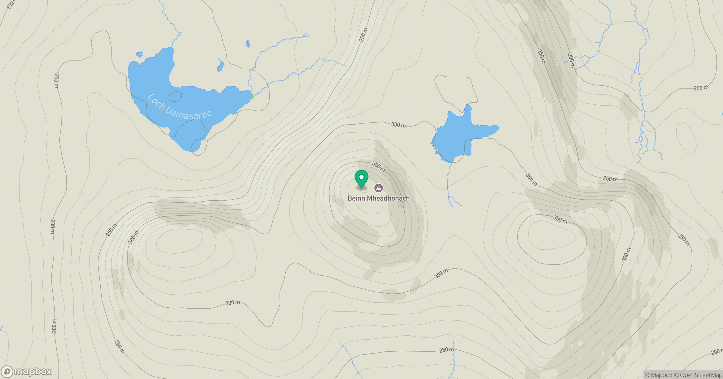 Beinn Mheadhanach [Beinn Mheadhonach] location map
