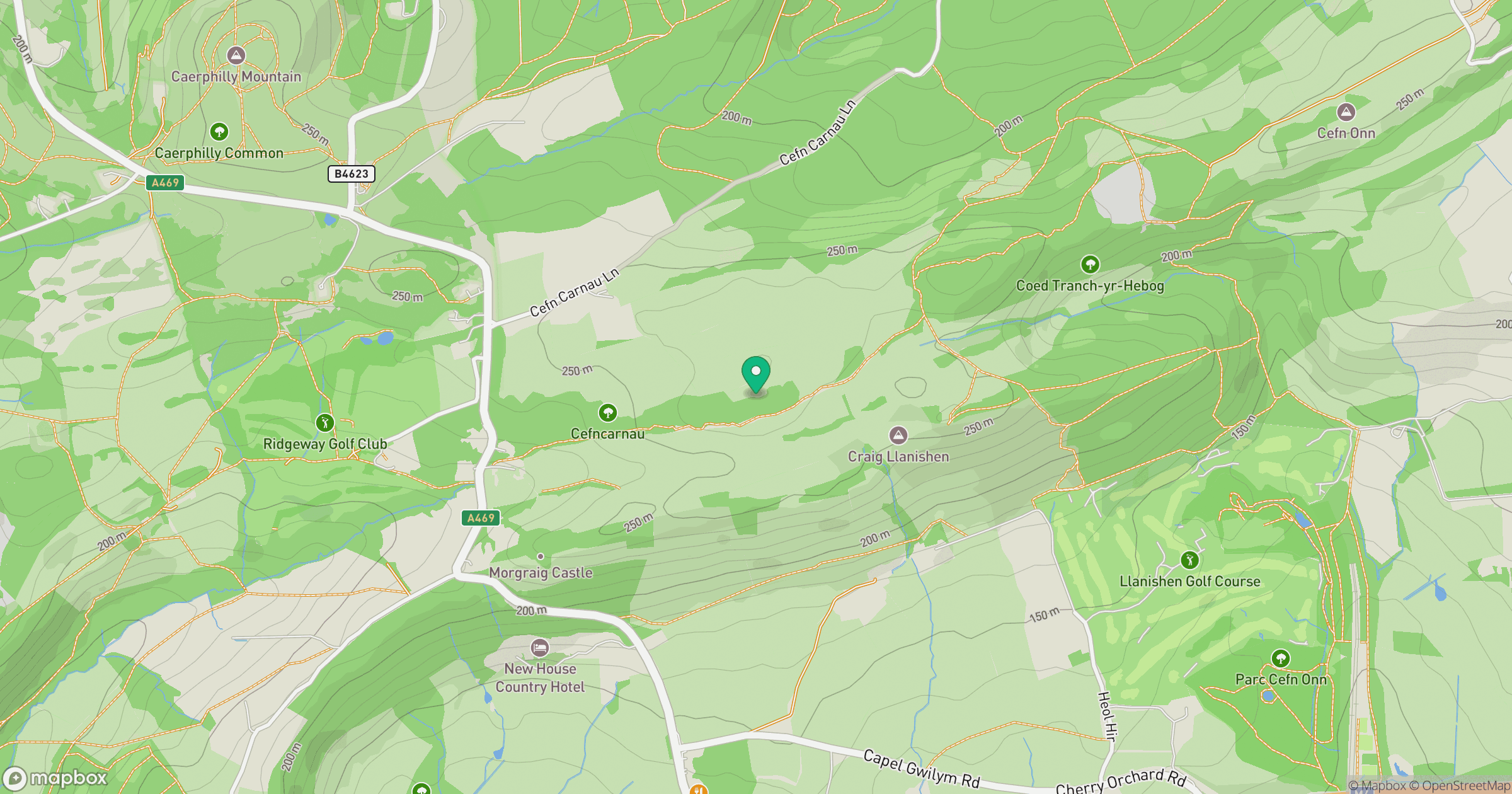 Cefncarnau location map
