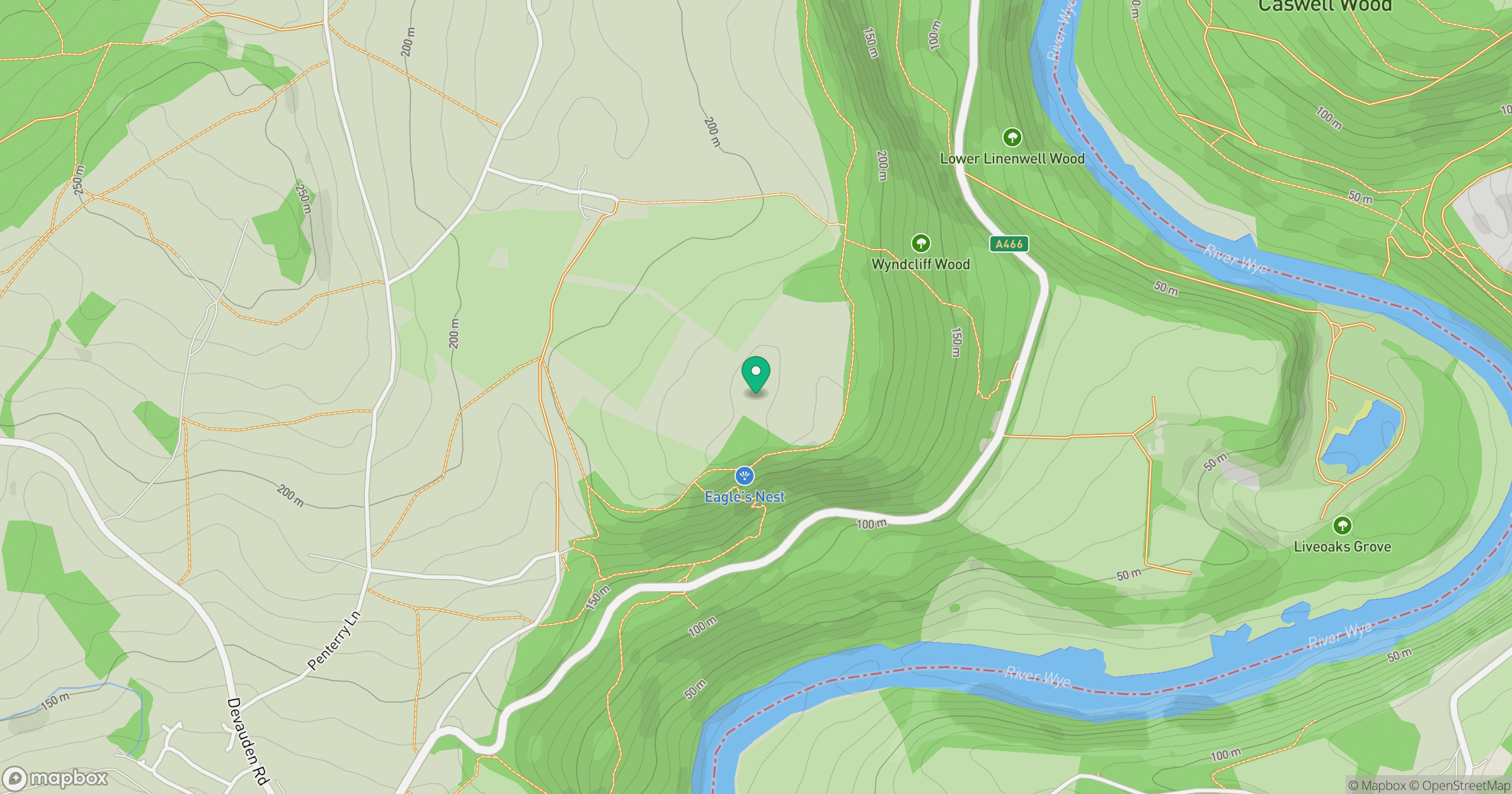 Wyndcliff Hill location map