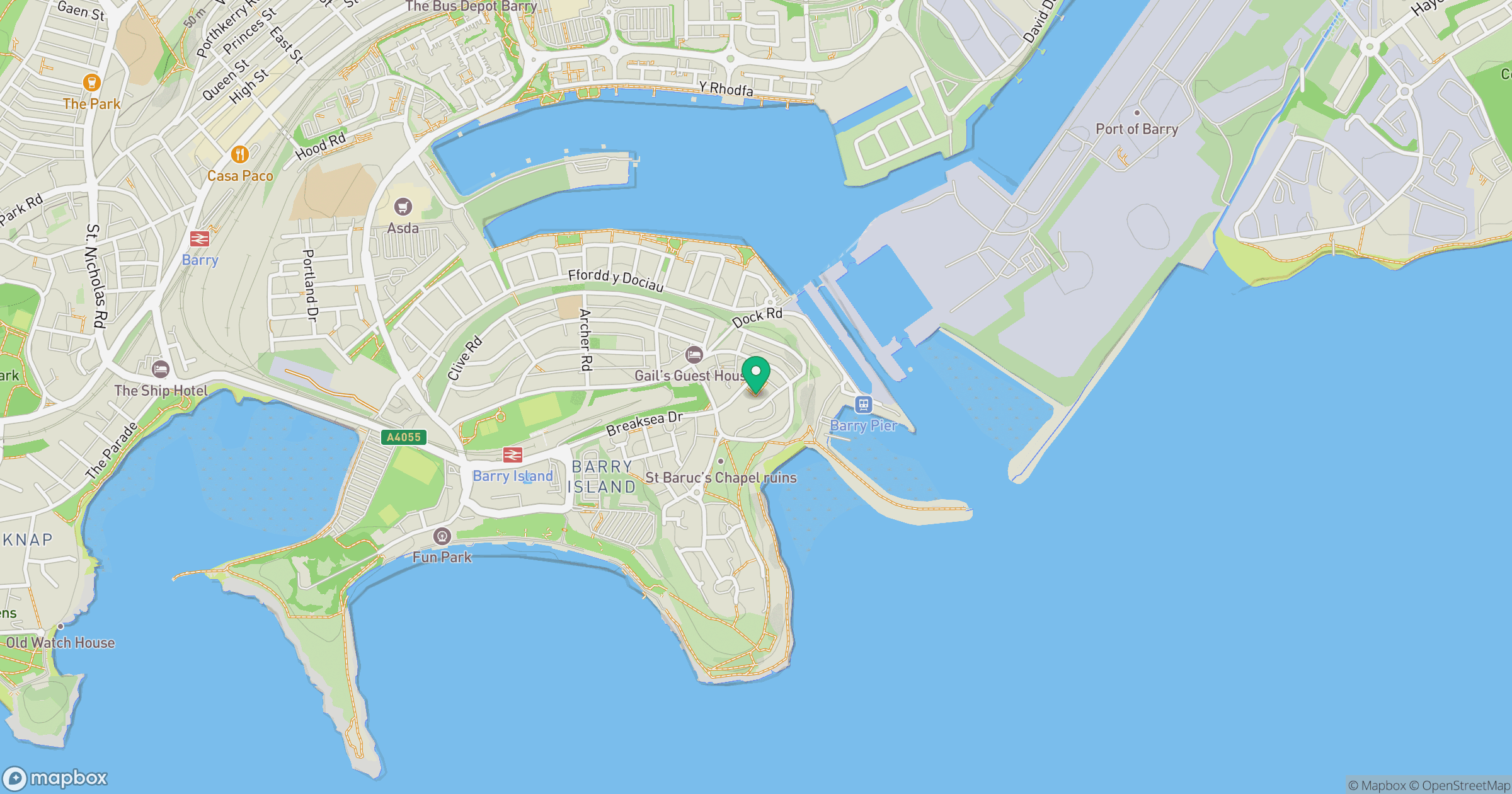 Barry Island location map