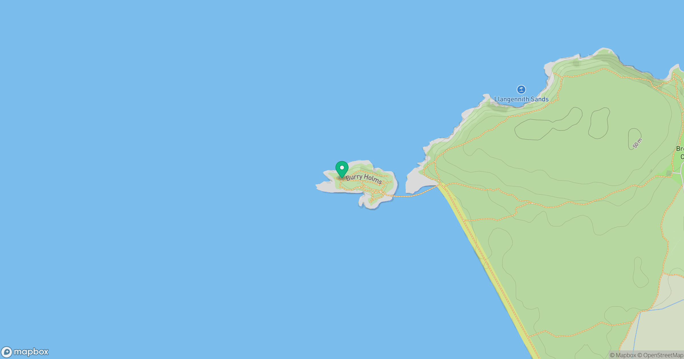 Burry Holms location map