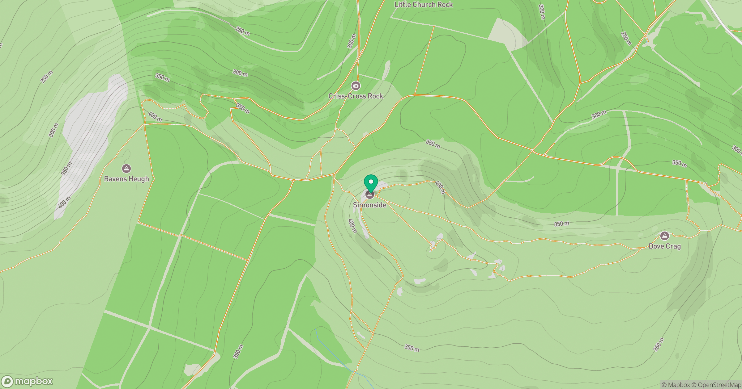 Simonside location map