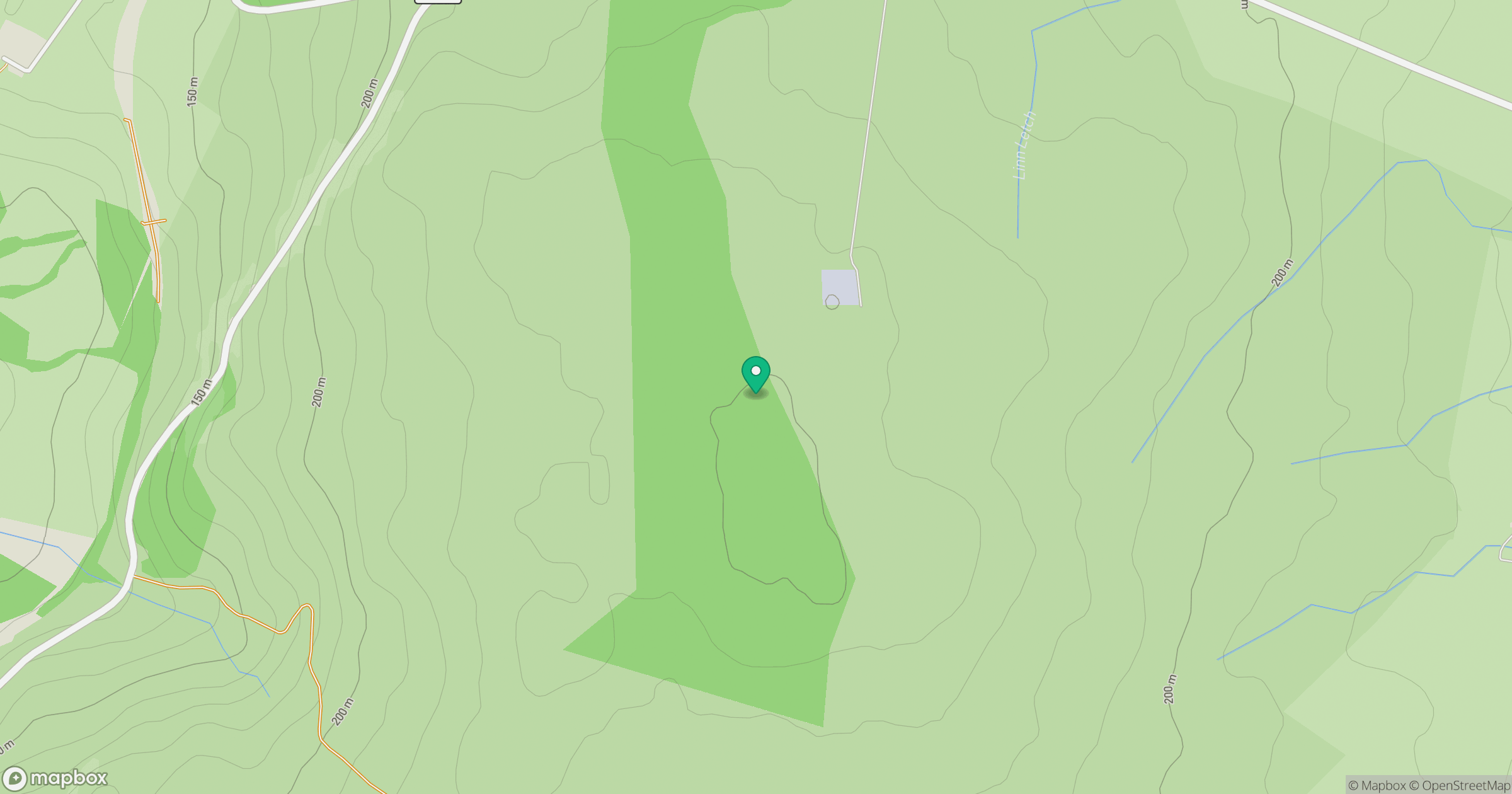 Corby's Crags location map