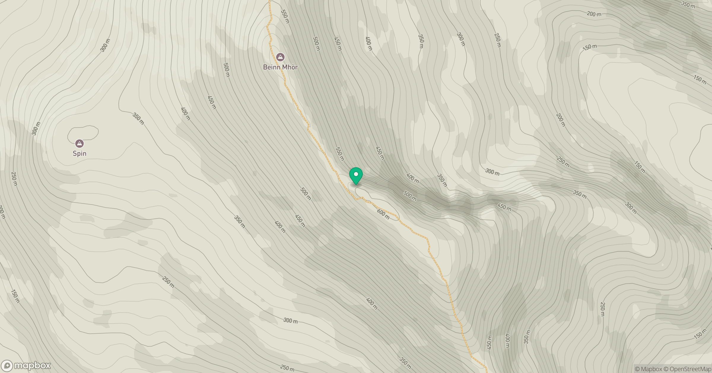 Beinn Mhor location map