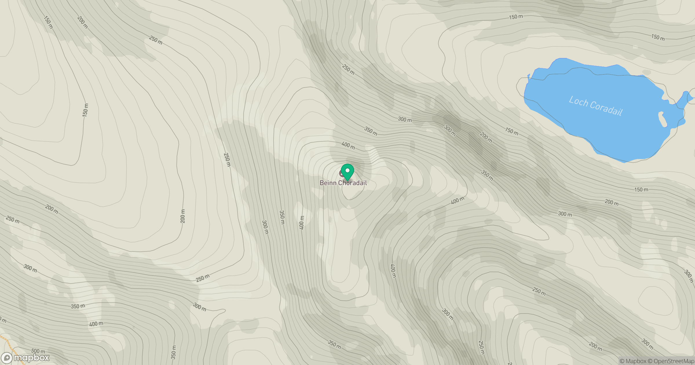 Beinn Choradail [Ben Corodale] location map