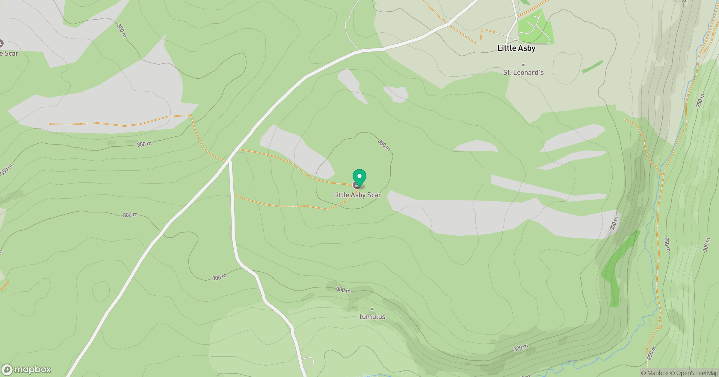 Little Asby Scar location map