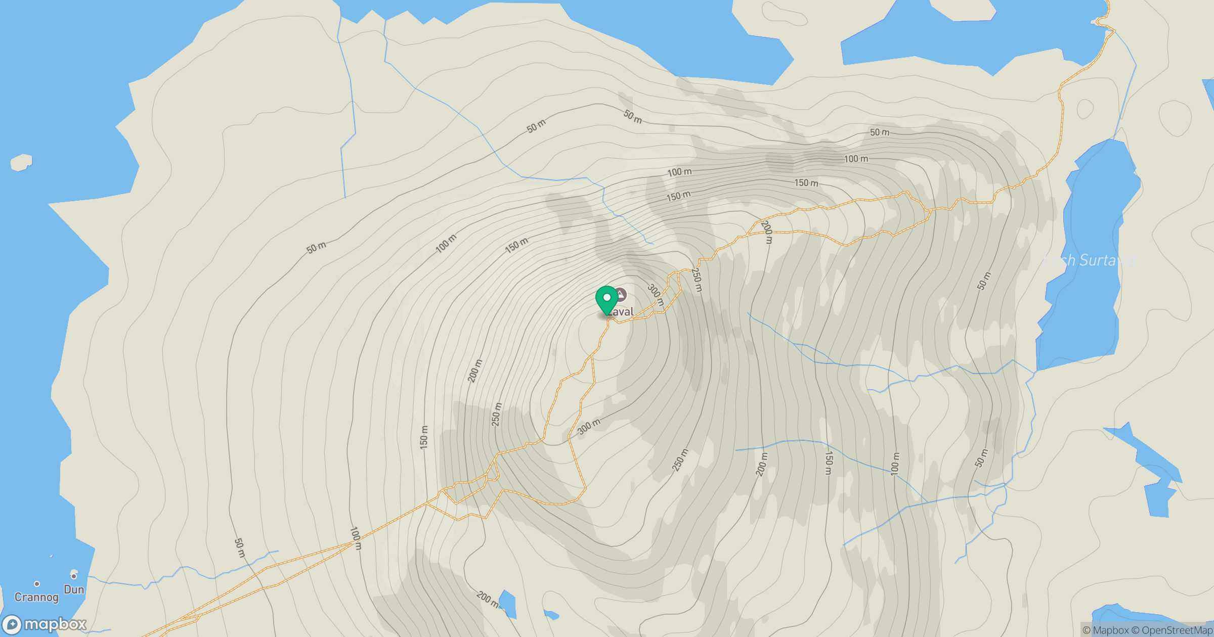 Eabhal [Eaval] location map