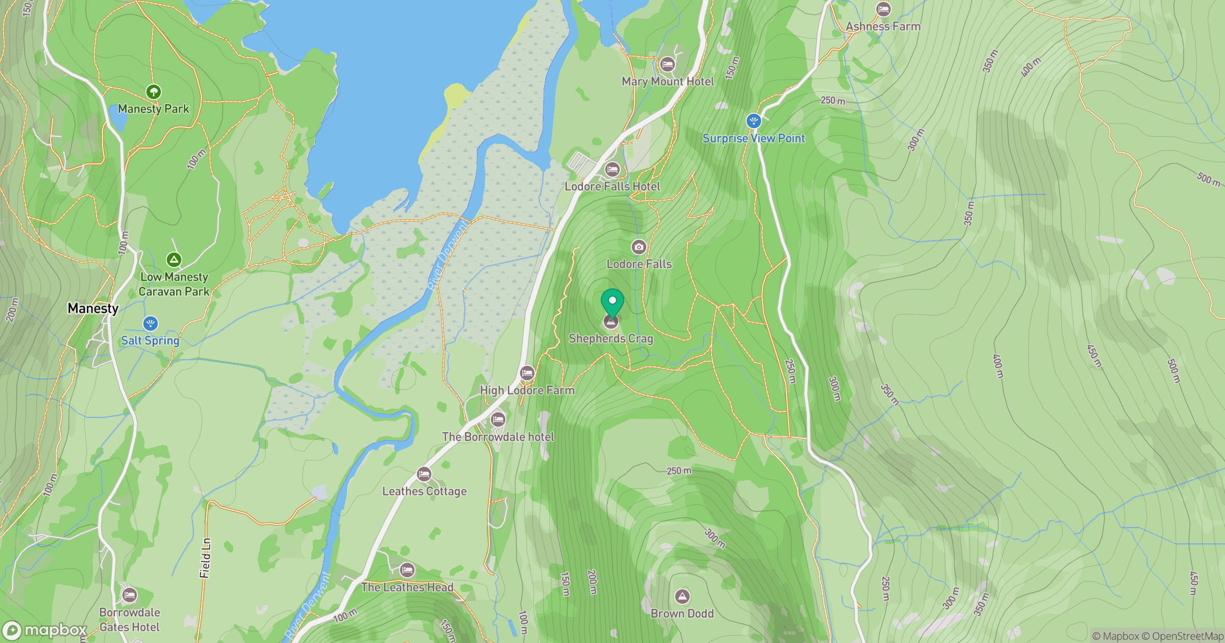 Shepherds Crag location map