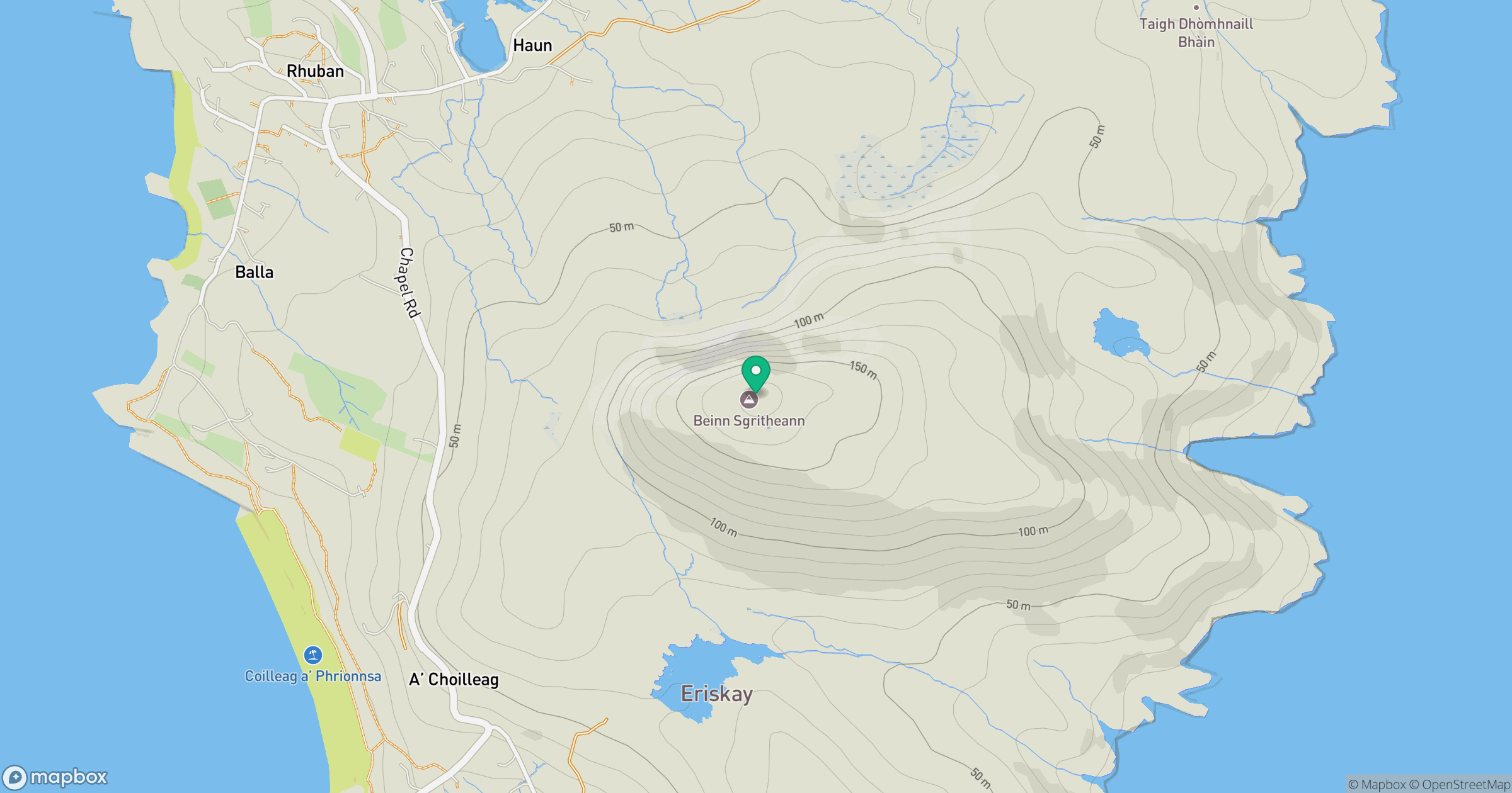 Beinn Sgritheann [Ben Scrien] location map
