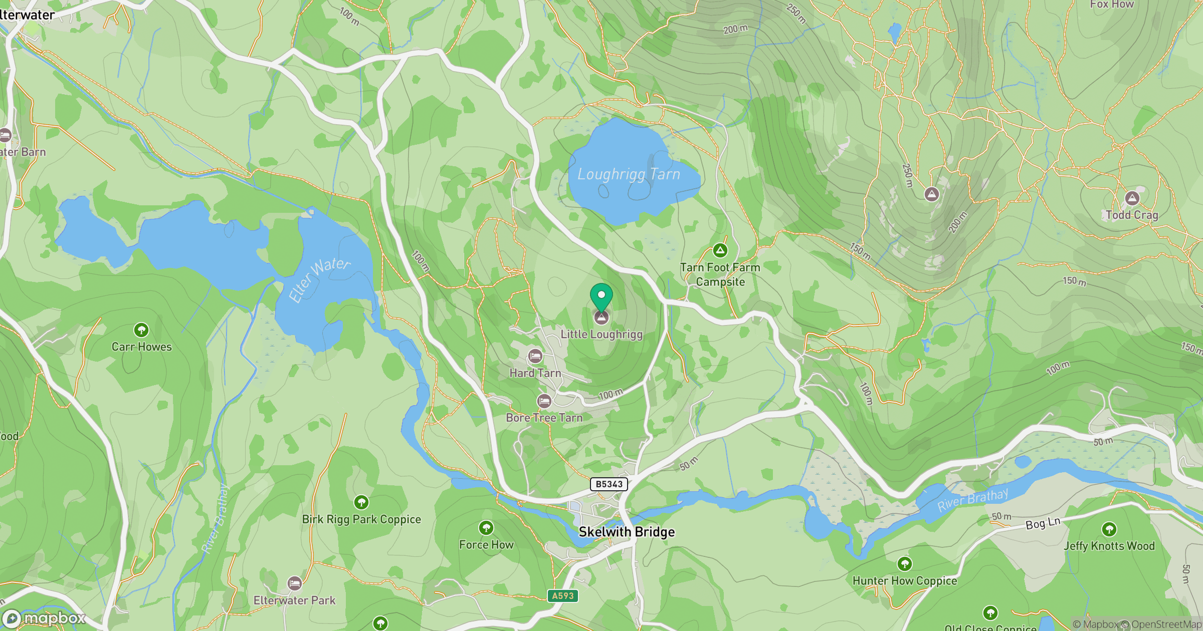 Little Loughrigg location map