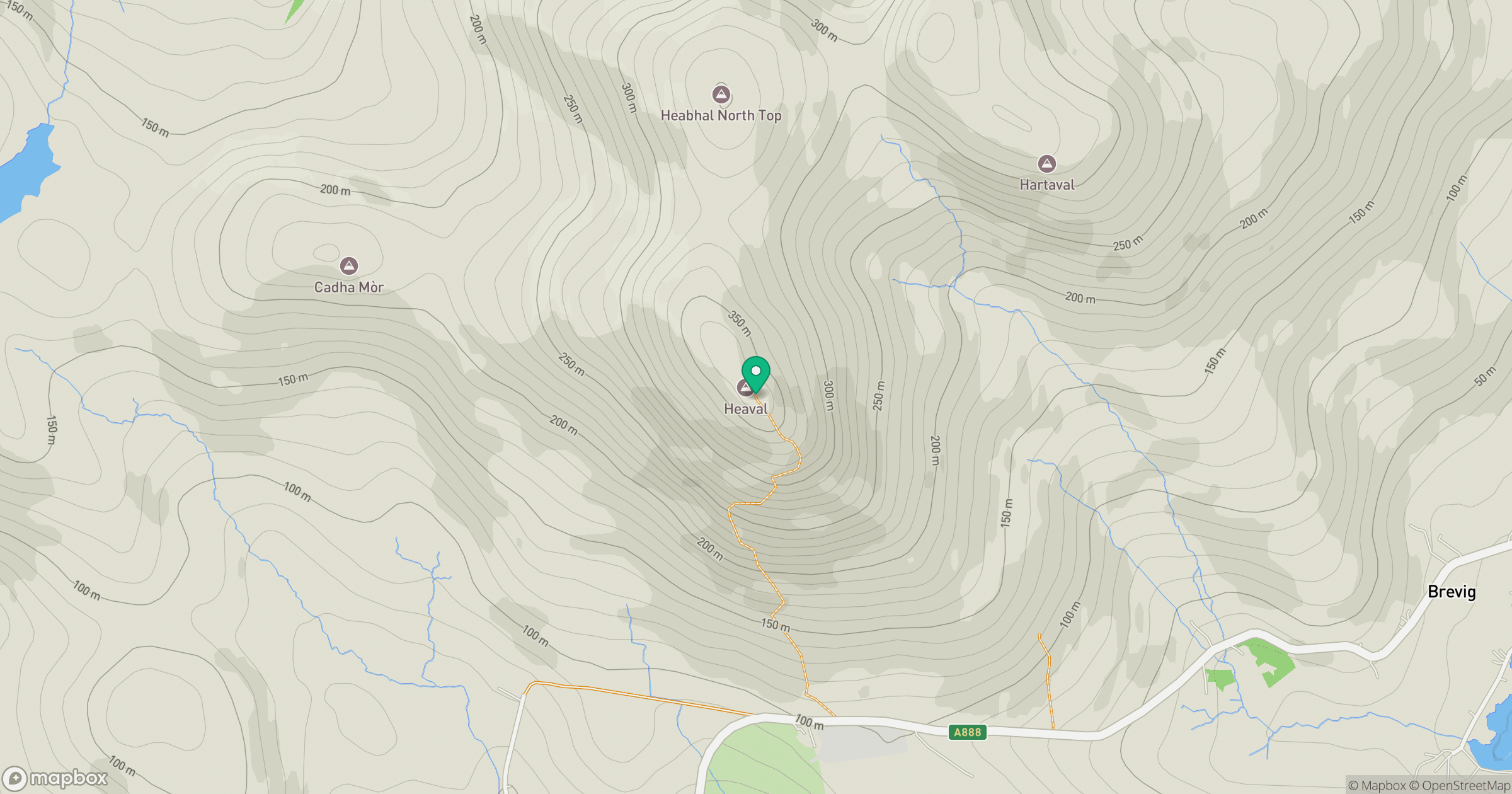 Heabhal [Sheabhal] [Heaval] location map