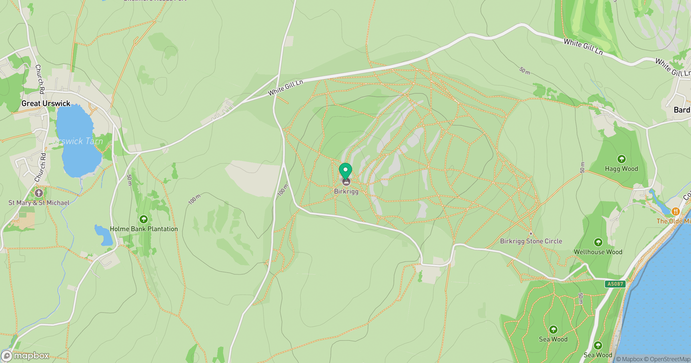 Birkrigg Common location map