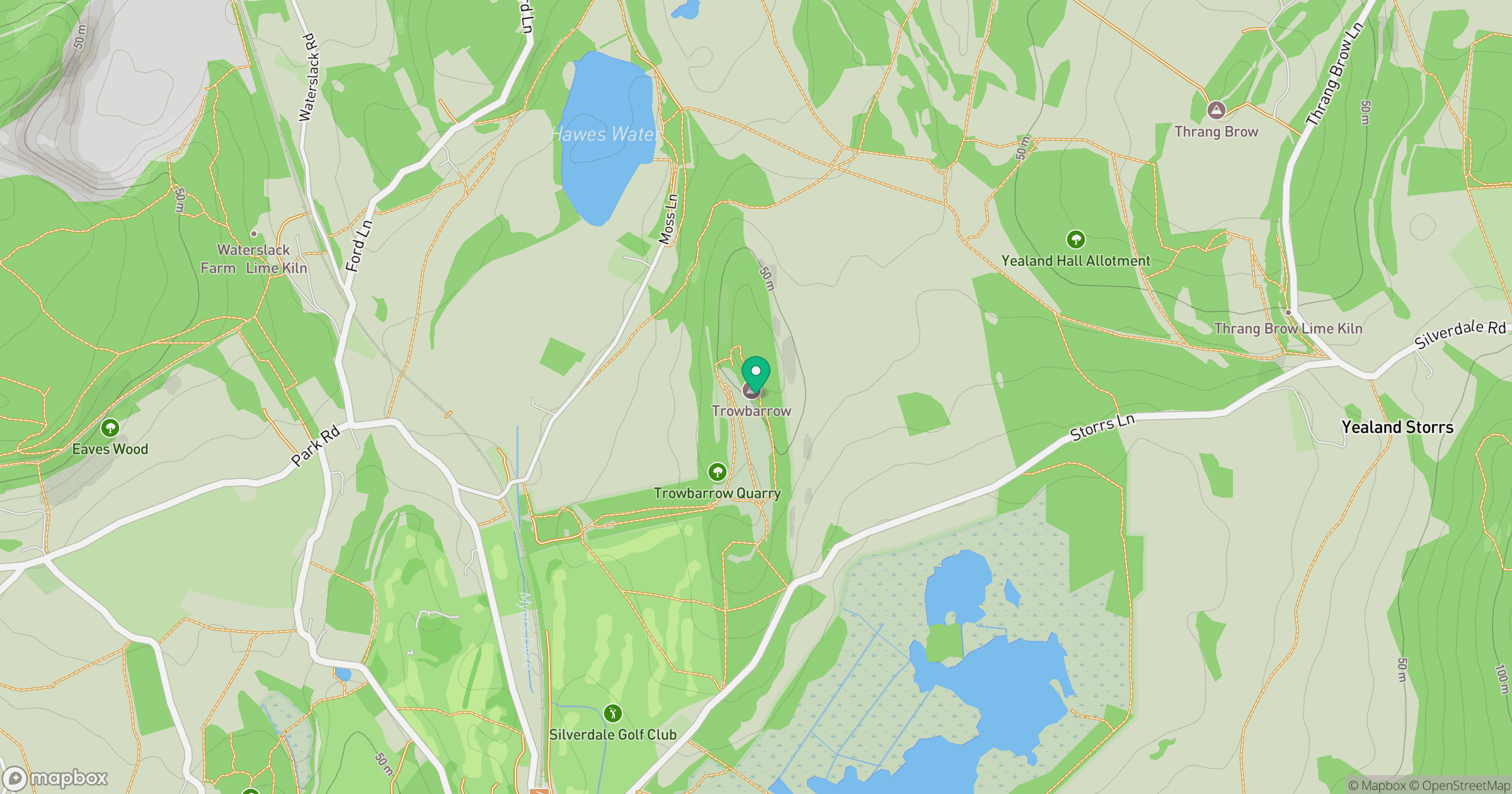Trowbarrow [The Trough] location map
