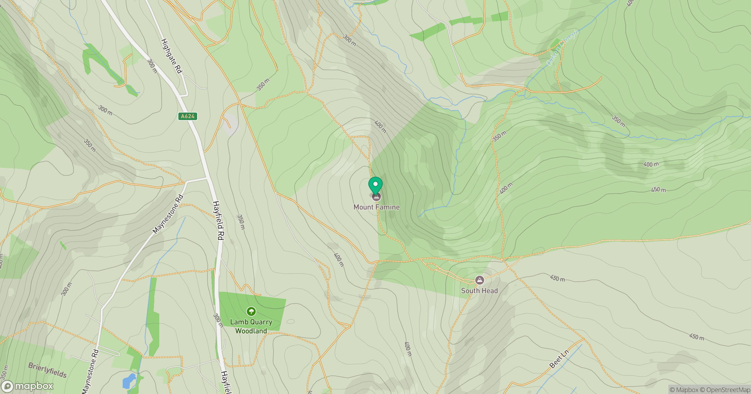 Mount Famine location map