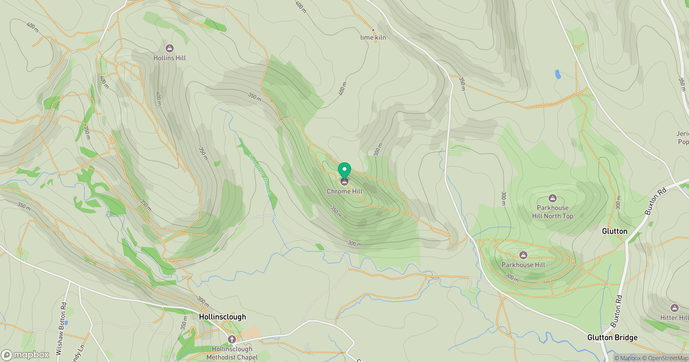 Chrome Hill location map