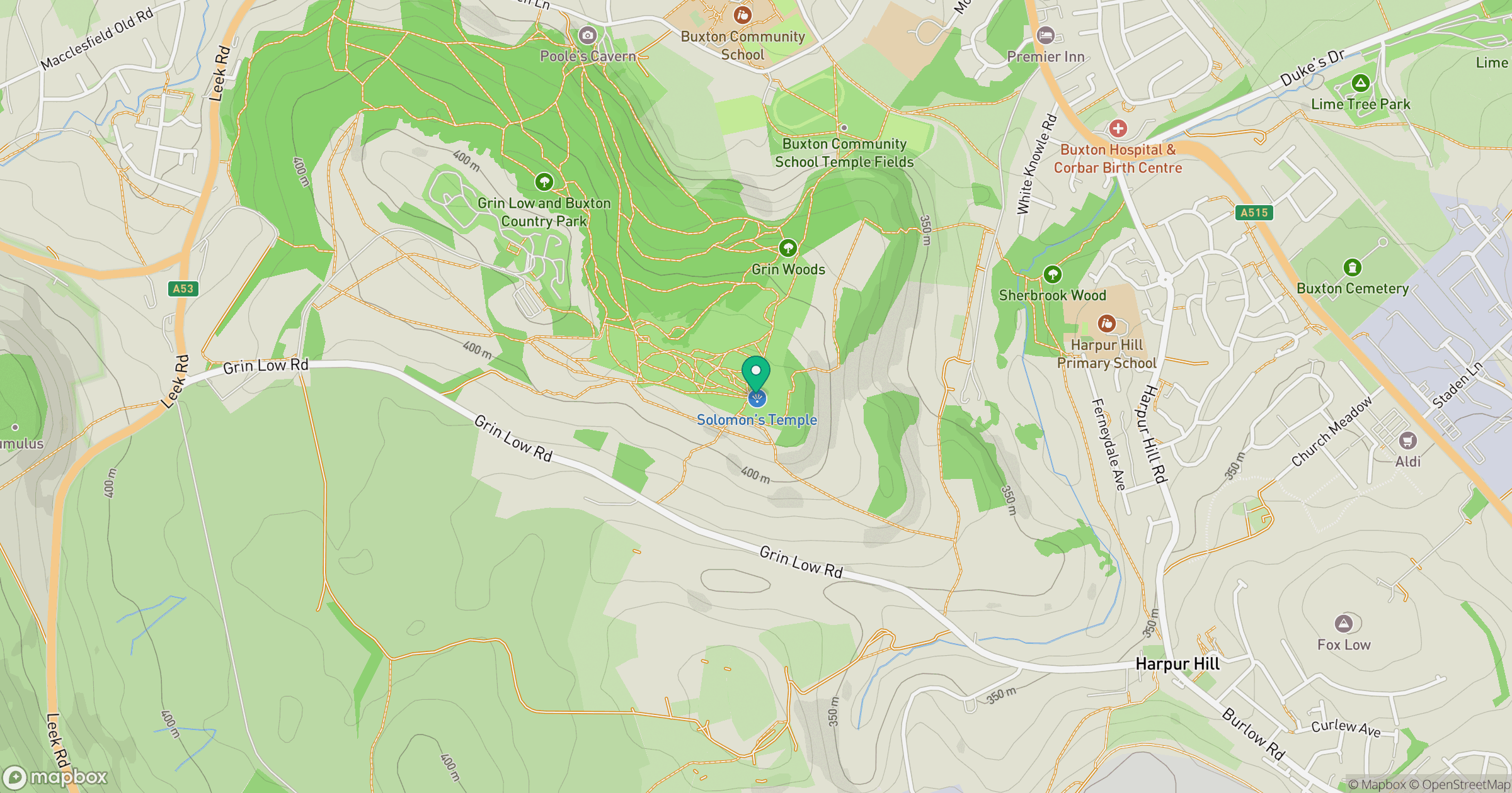 Grin Low location map