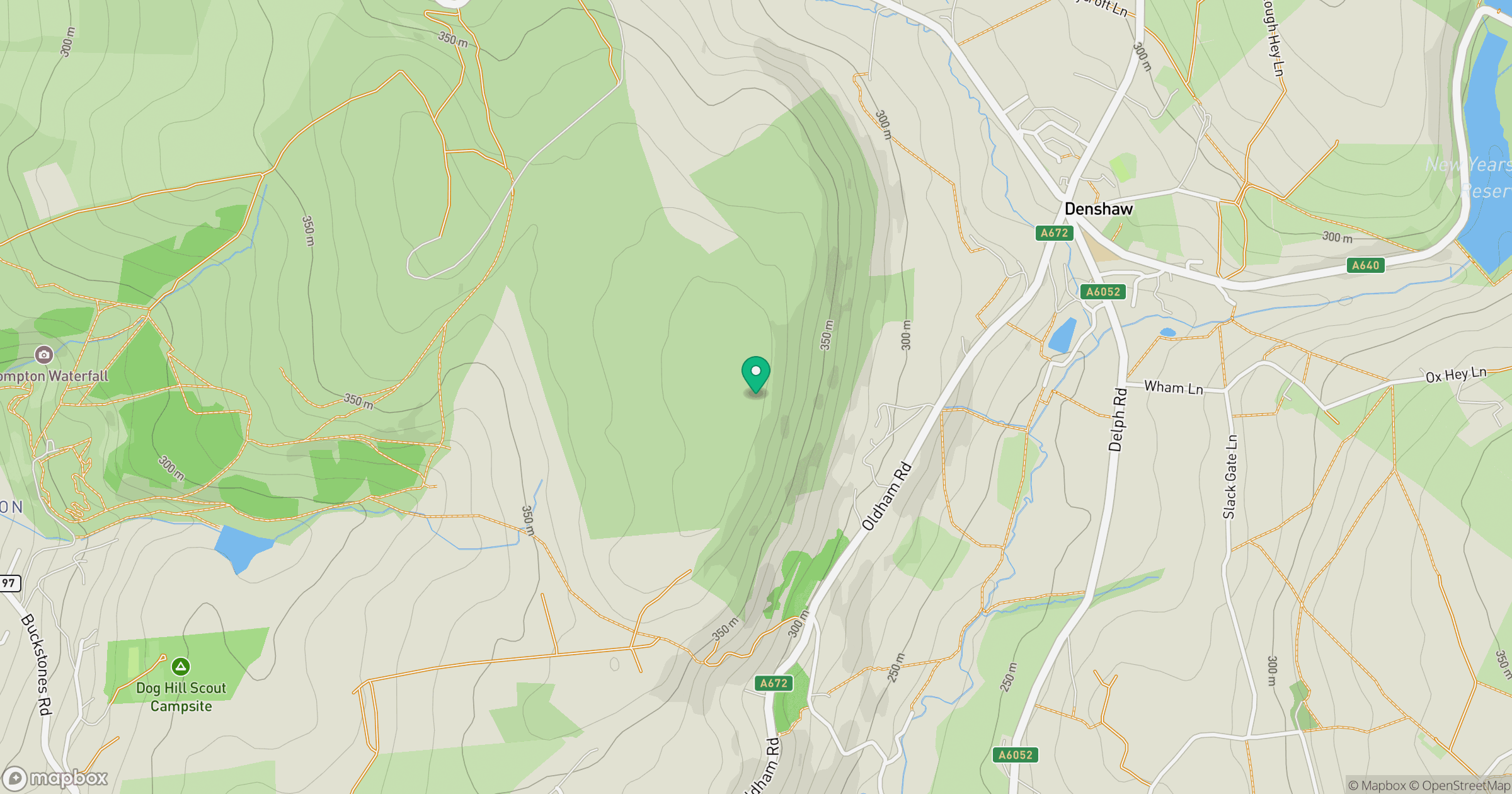 Crompton Moor location map
