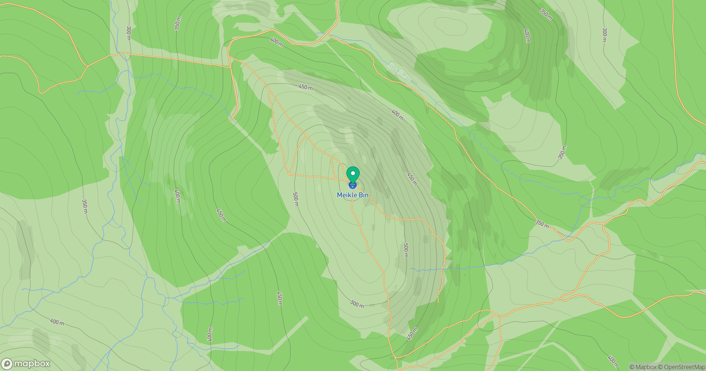 Meikle Bin location map