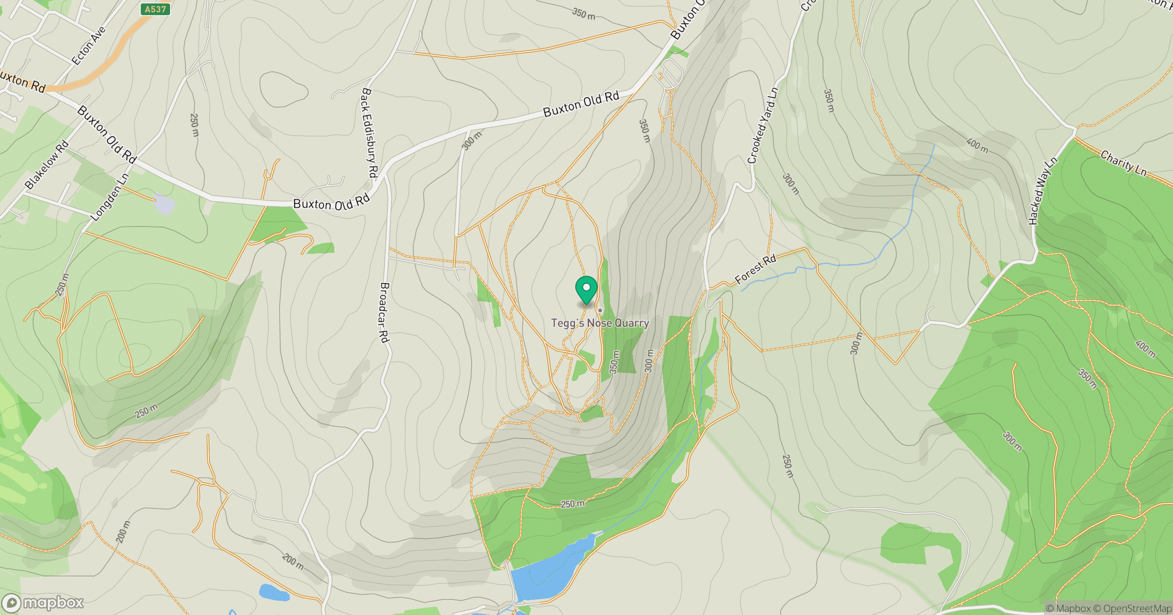 Tegg's Nose location map