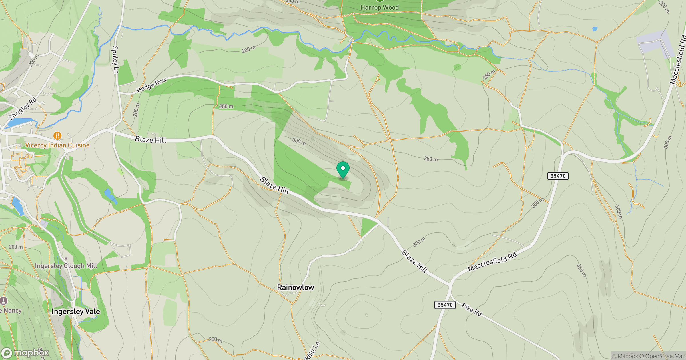 Billinge Hill location map