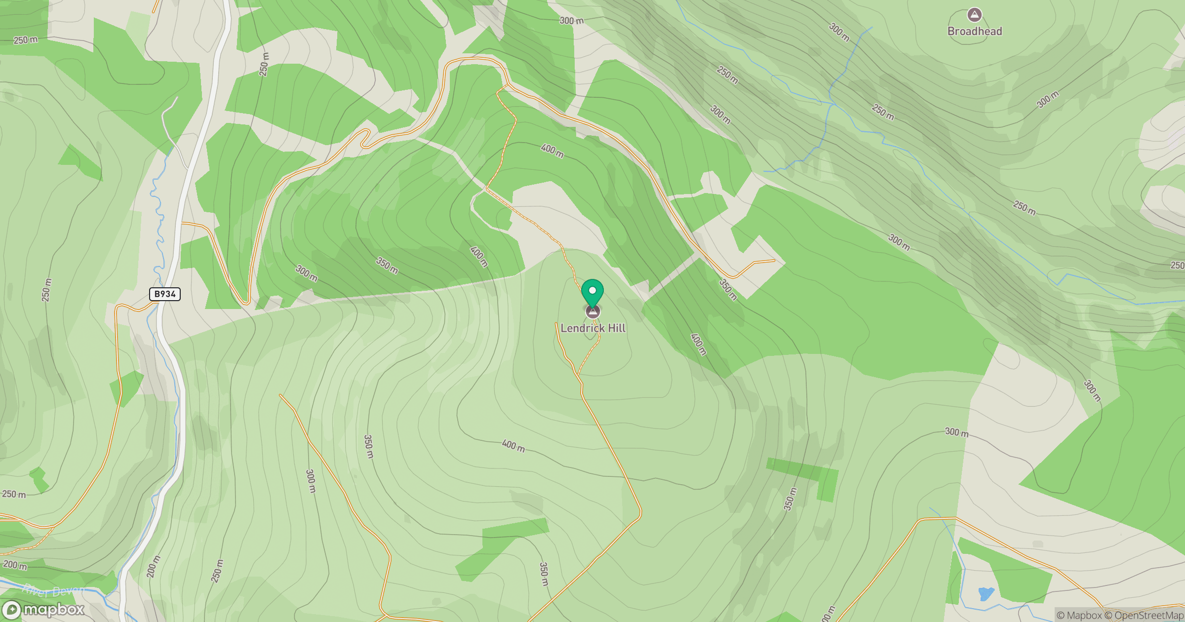 Lendrick Hill location map