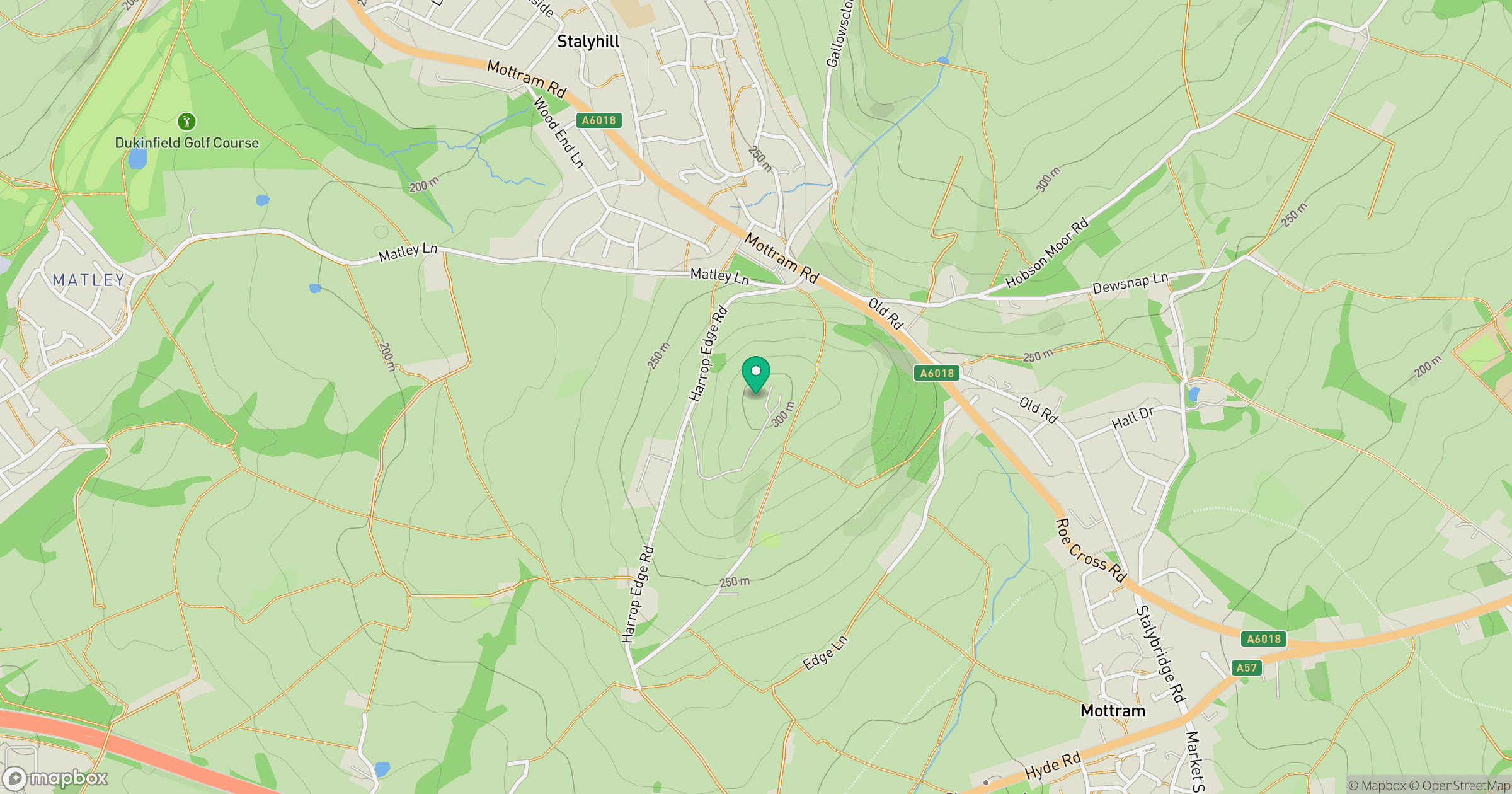 Harrop Edge location map