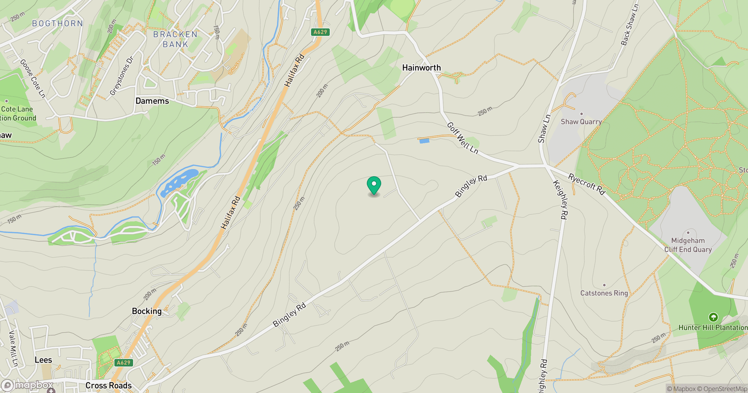 Lees Moor location map
