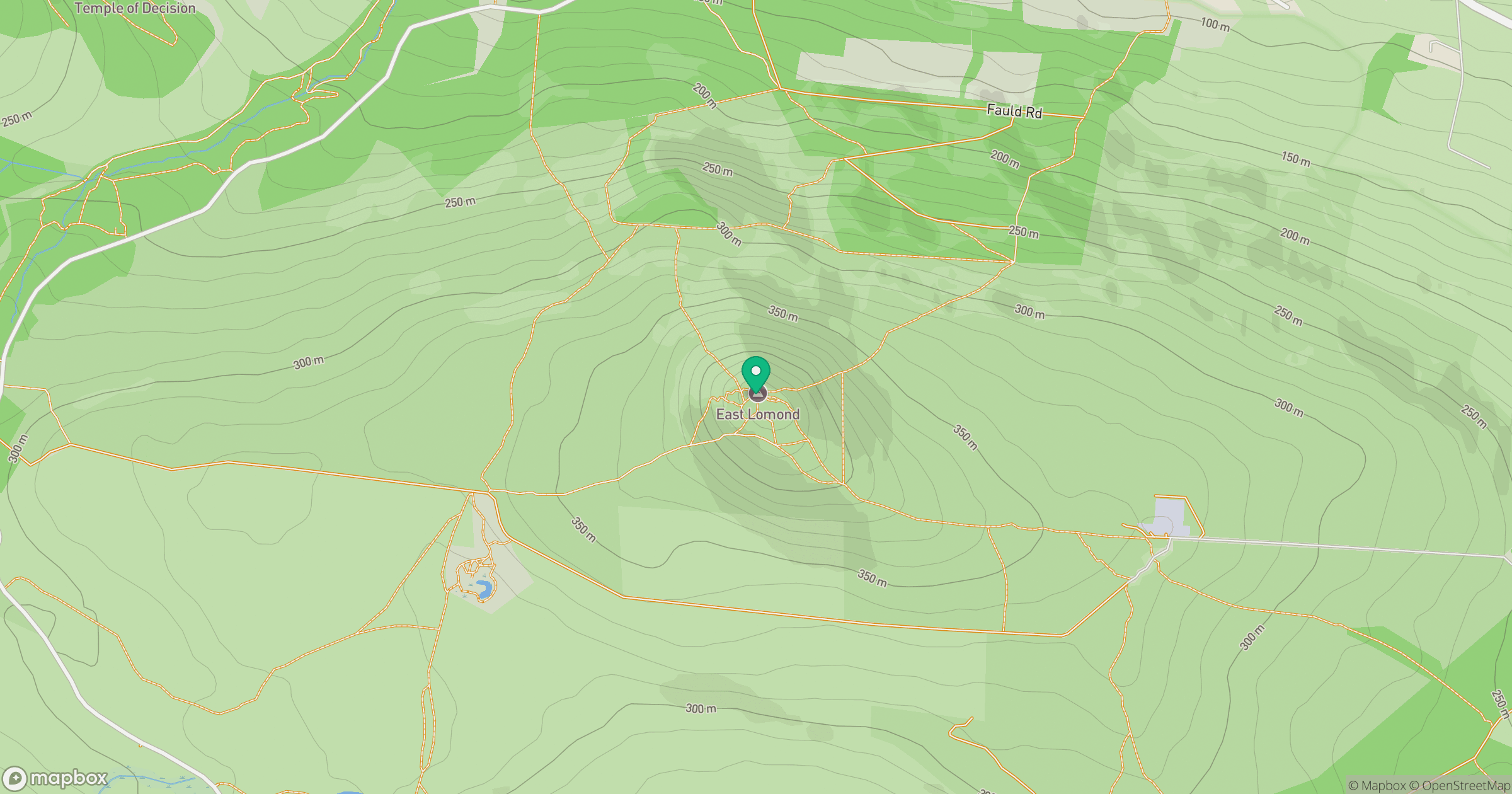 East Lomond location map