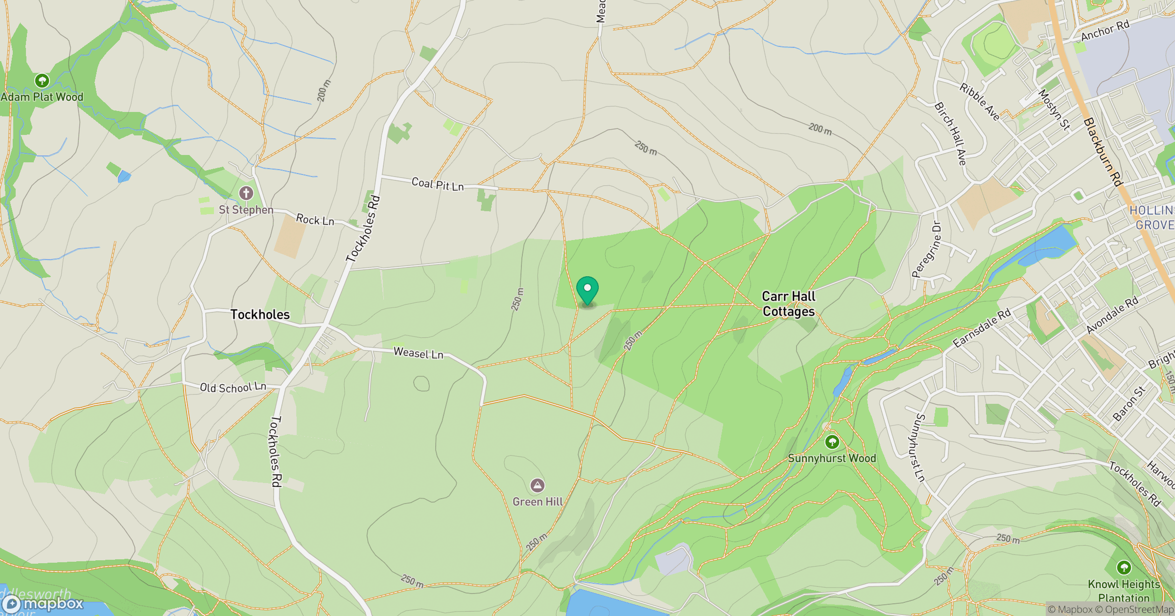 Winter Hill location map