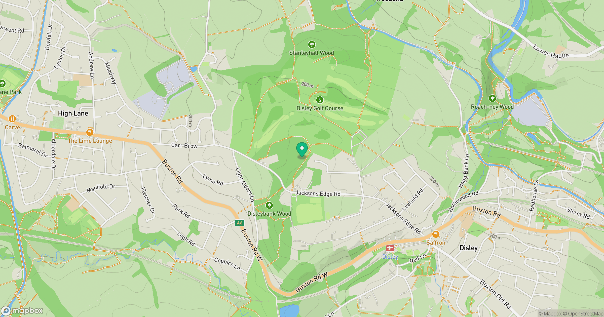 Disley Hill location map