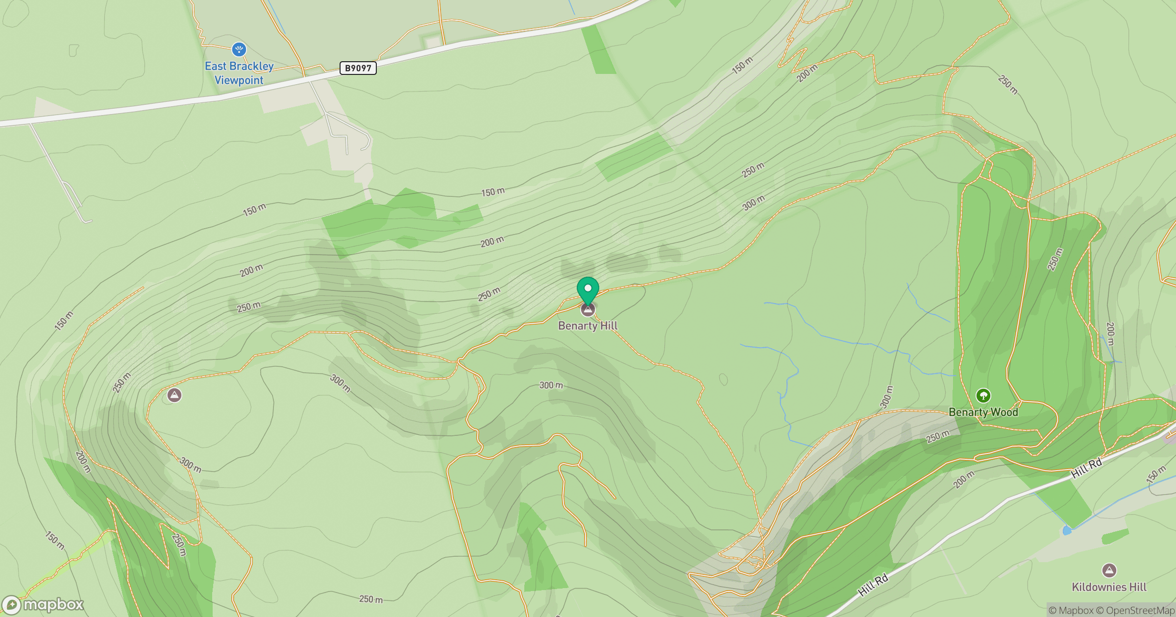 Benarty Hill location map