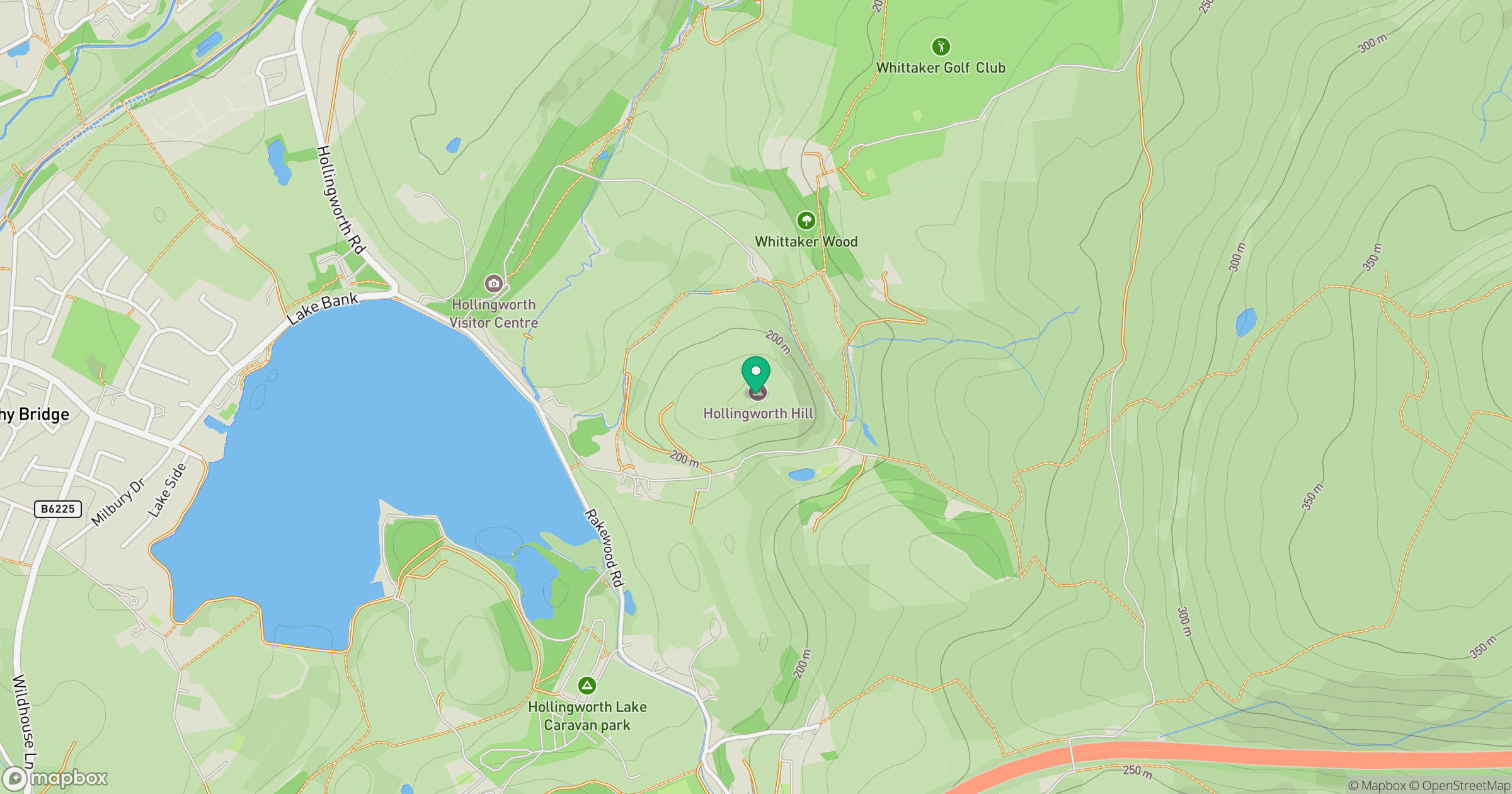 Hollingworth Hill location map