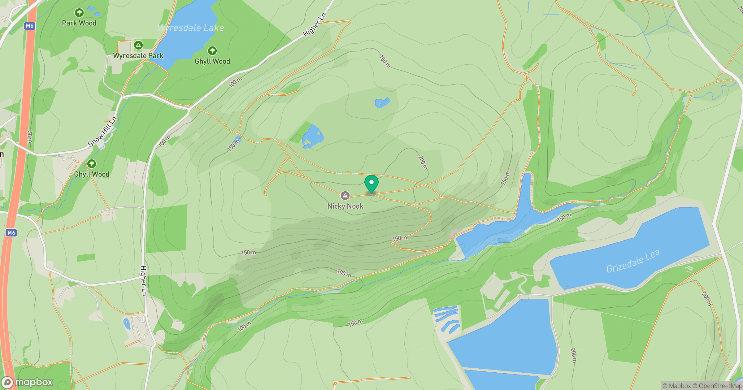 Nicky Nook location map