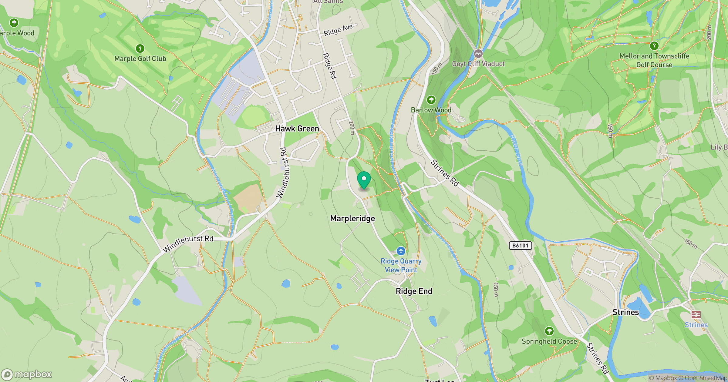 Marpleridge location map