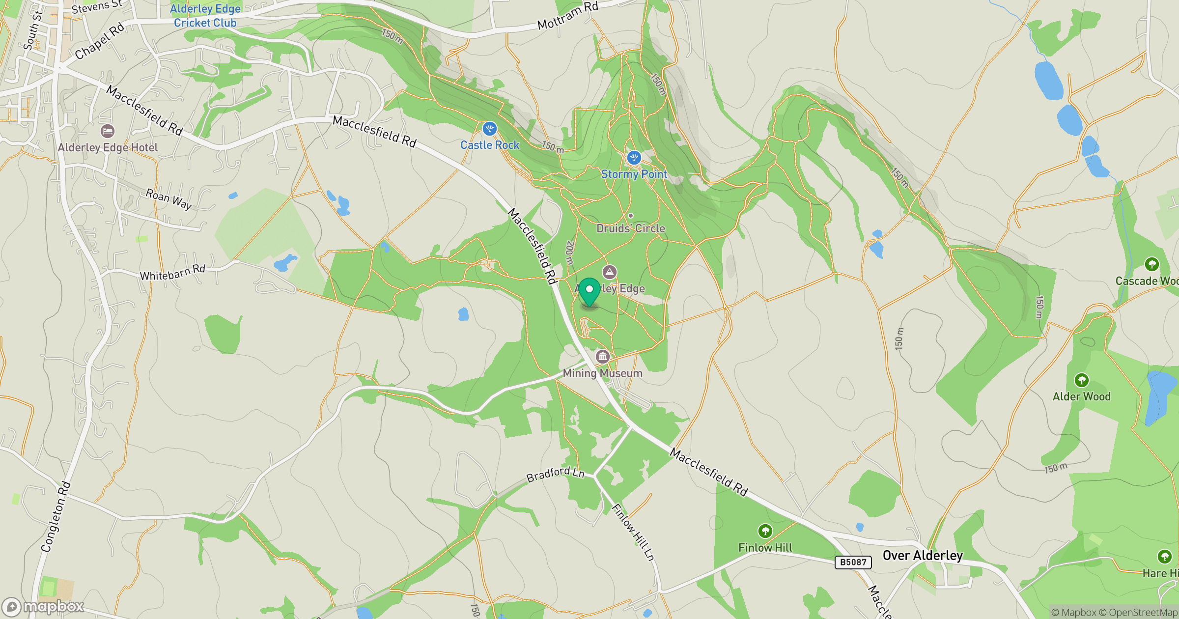 Alderley Edge location map