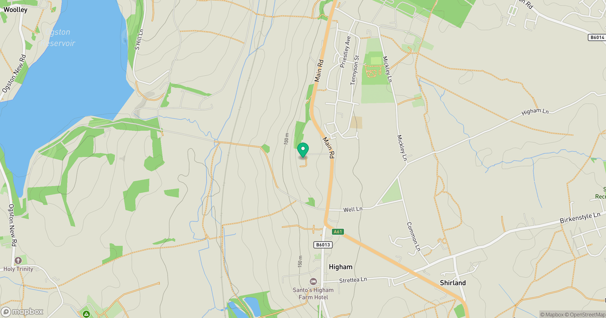Stretton Edge location map