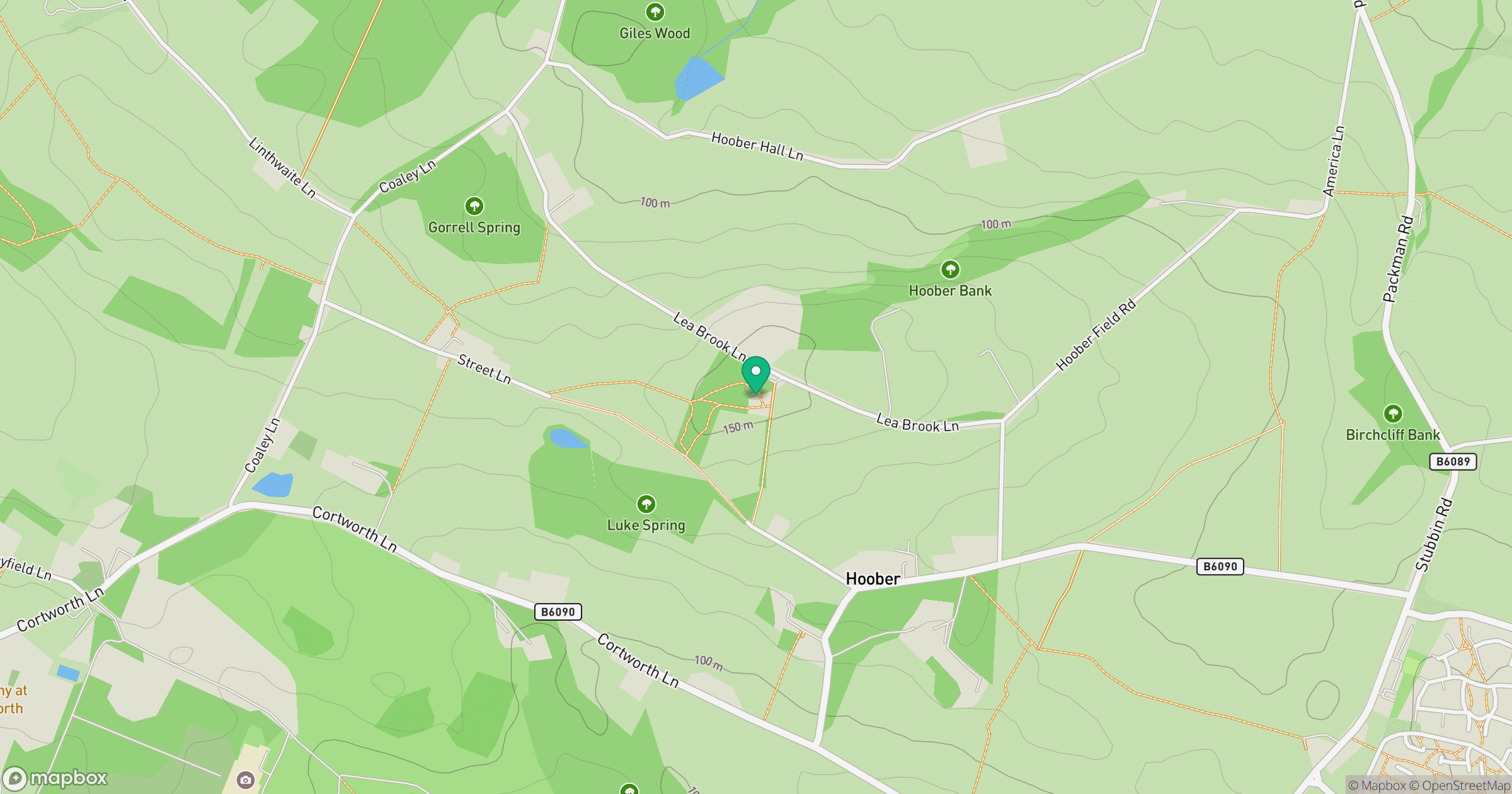 Hoober Stand location map