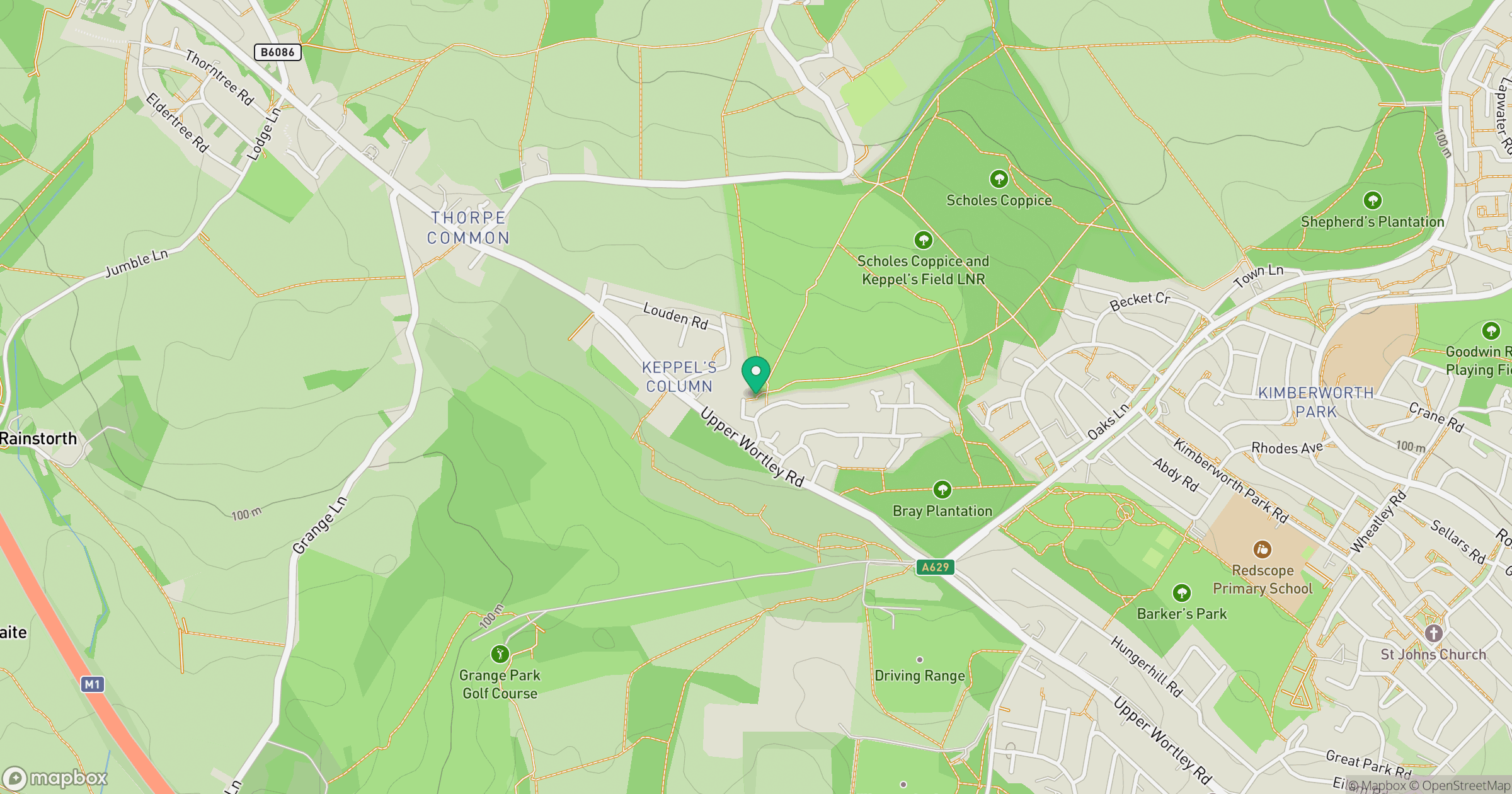 Keppel's Column location map