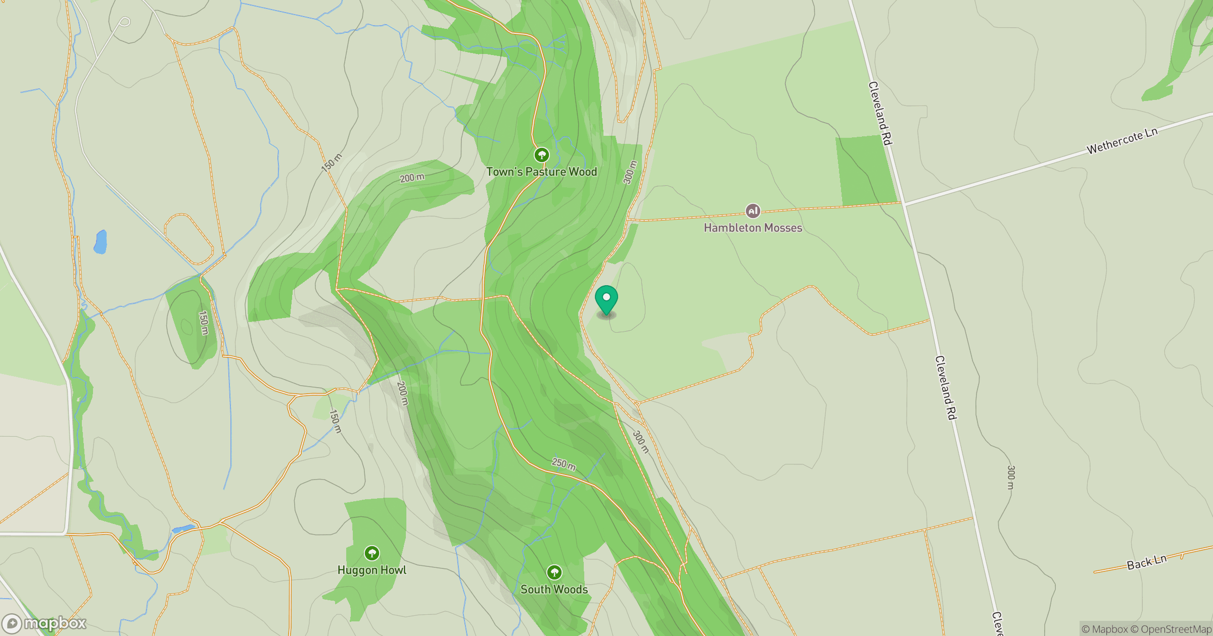 Boltby Scar location map