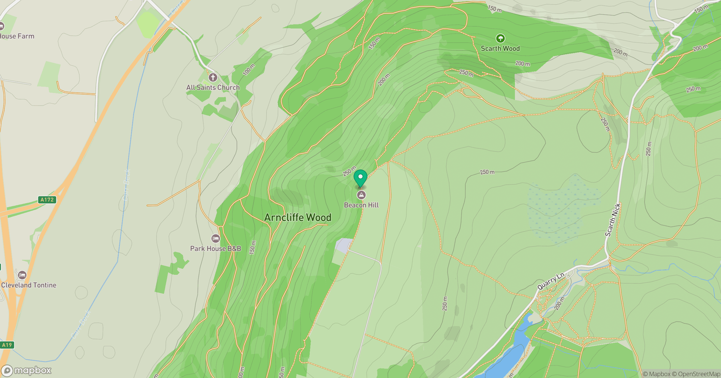 Beacon Hill location map