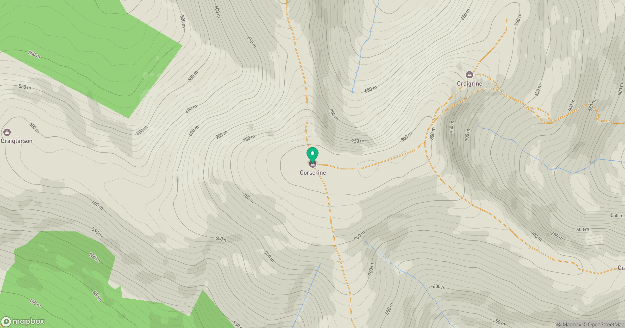 Corserine location map