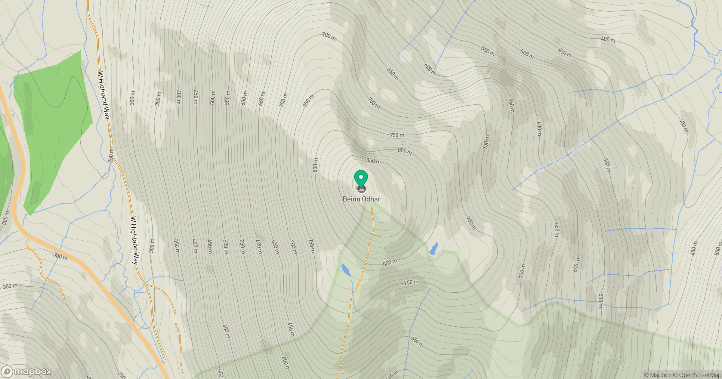 Beinn Odhar location map