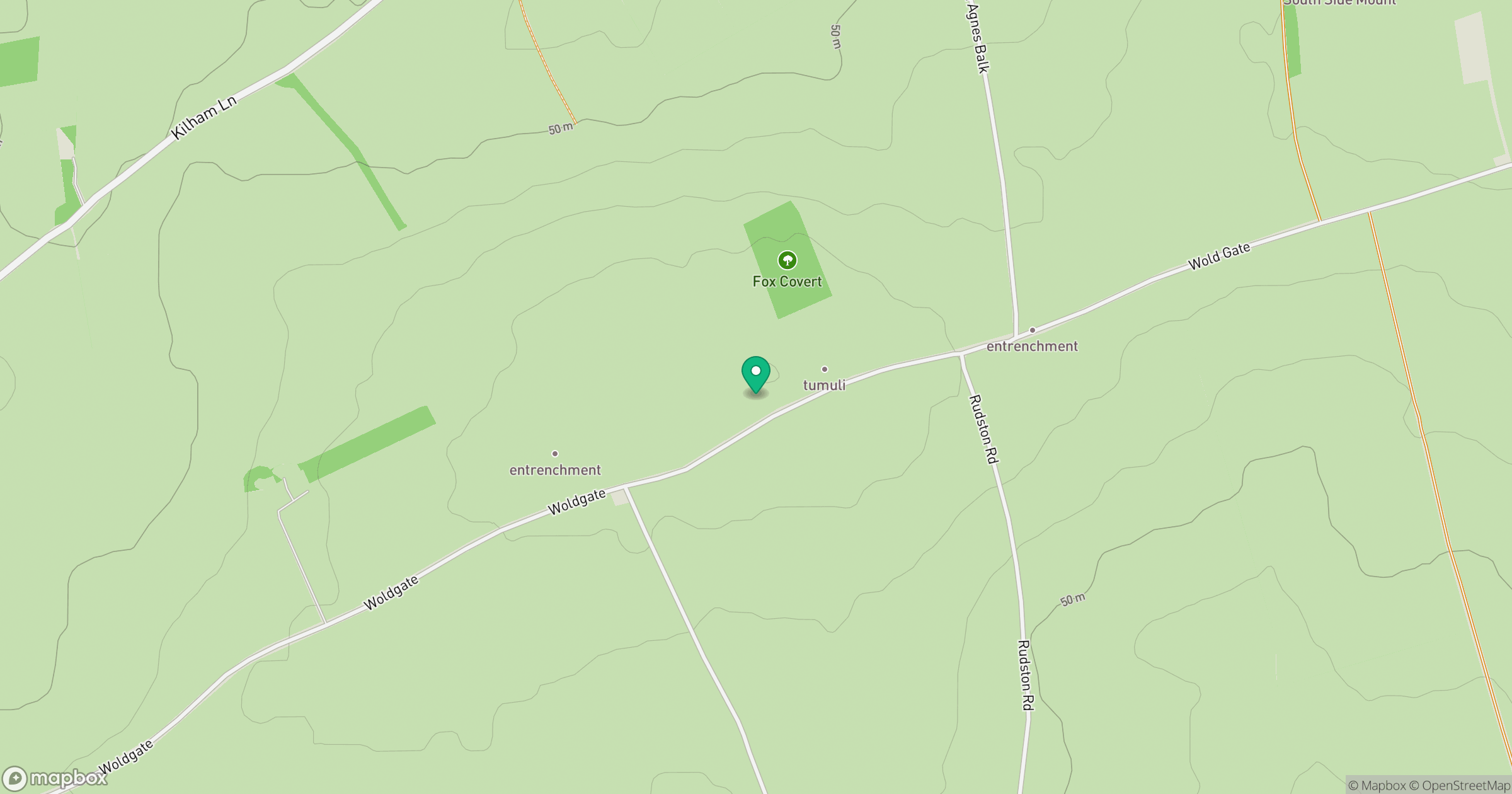 Rudston Beacon location map