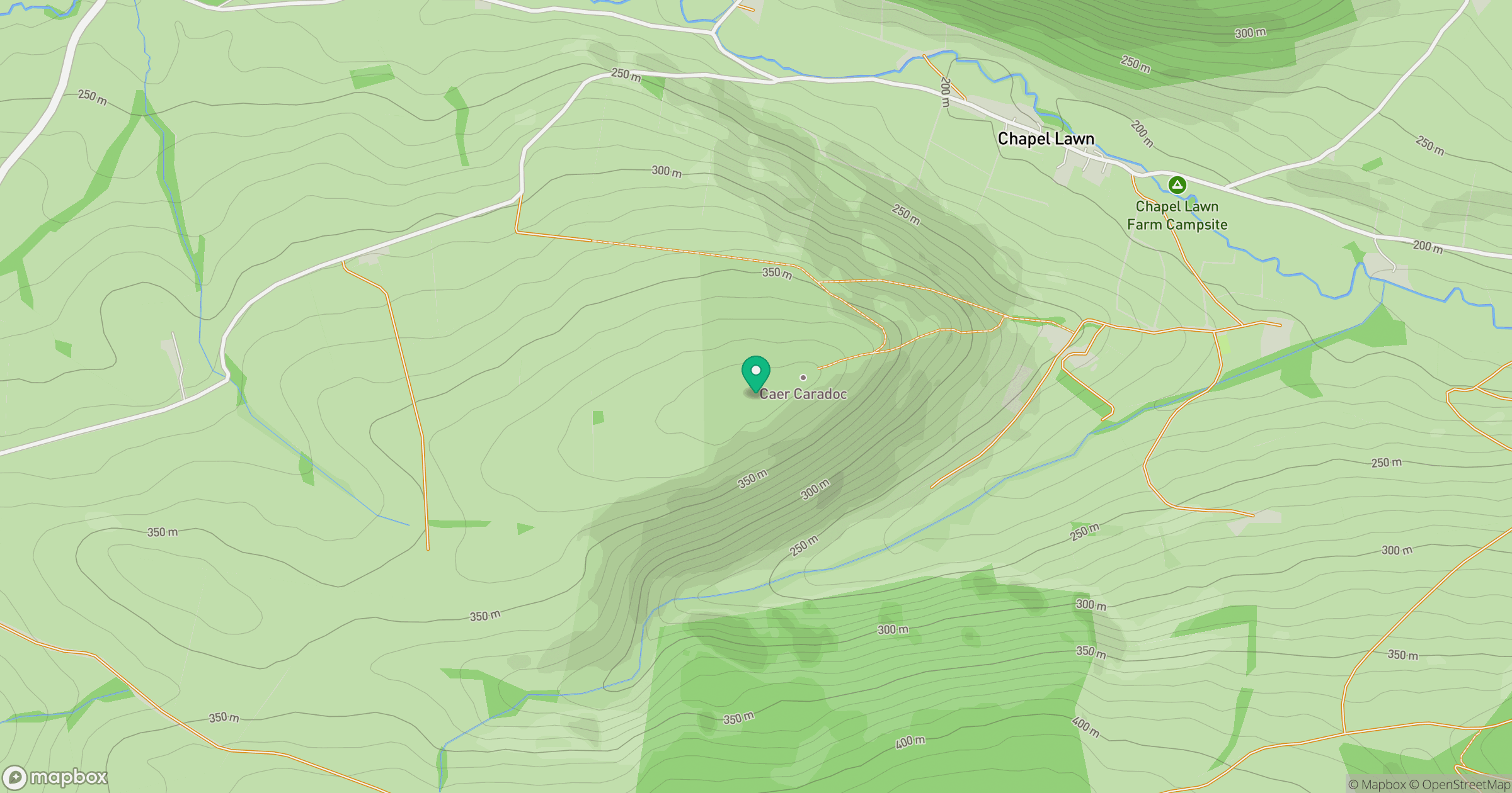 Caer Caradoc location map