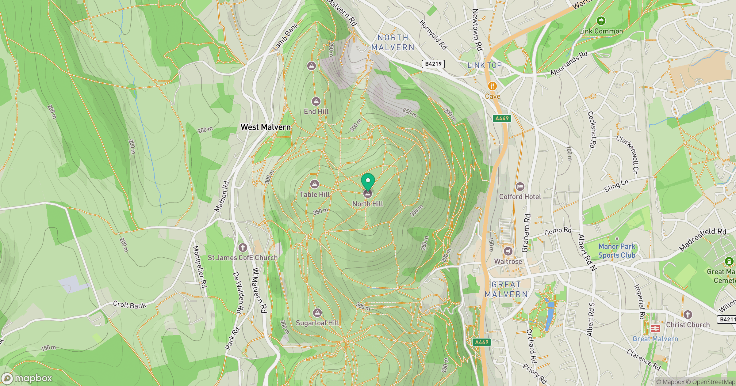 North Hill location map