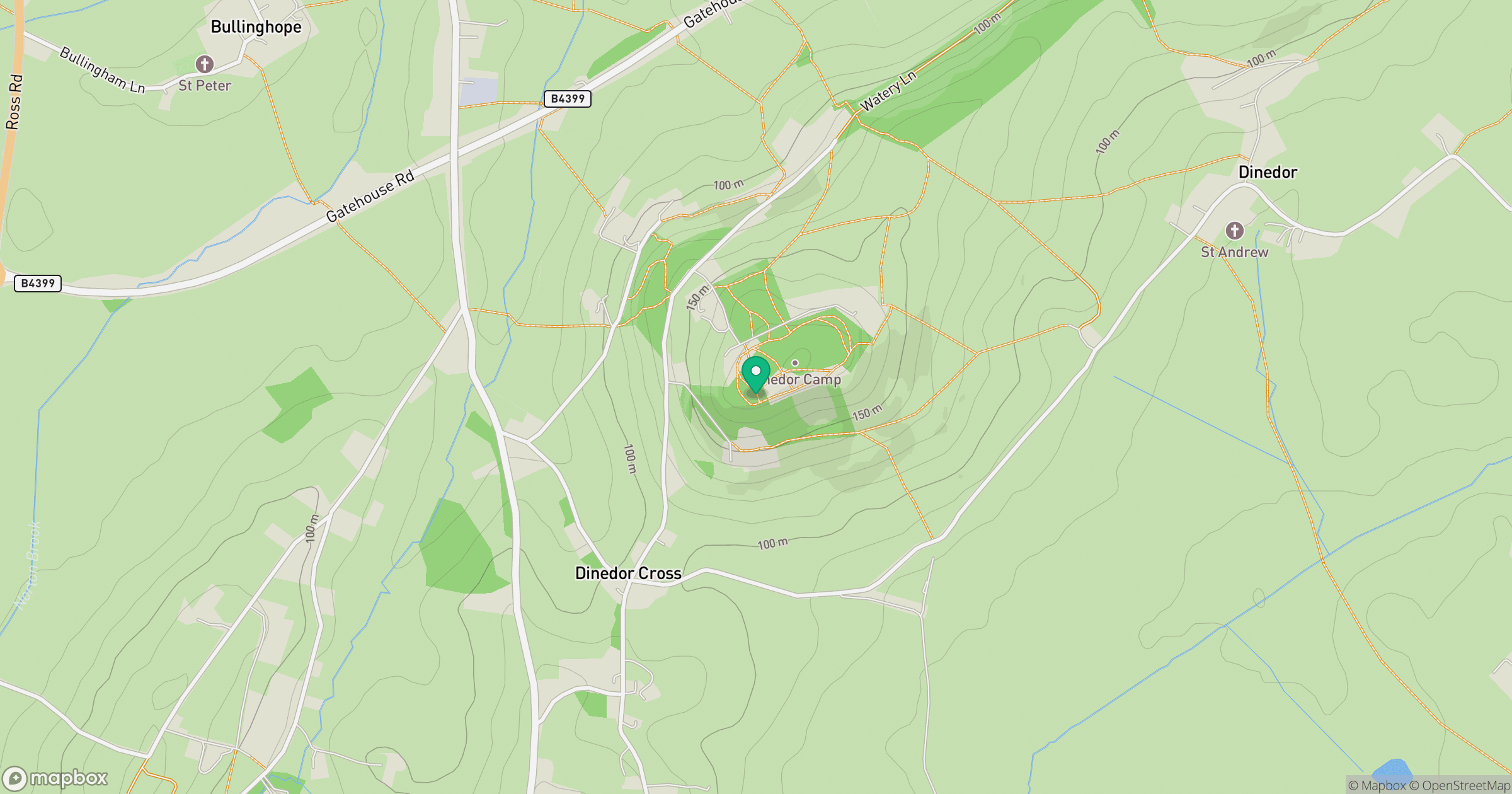 Dinedor Camp location map