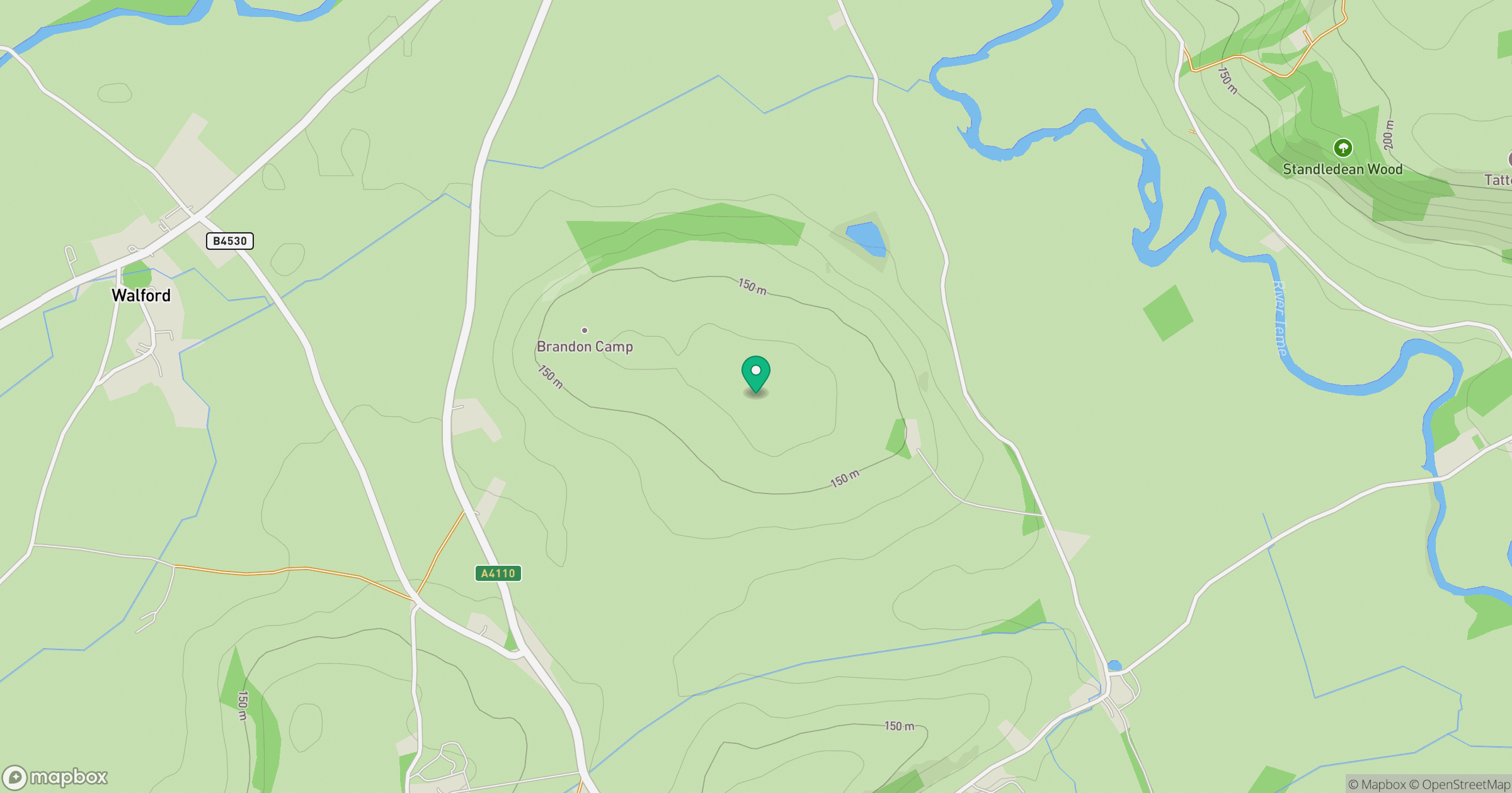 Brandon Camp location map