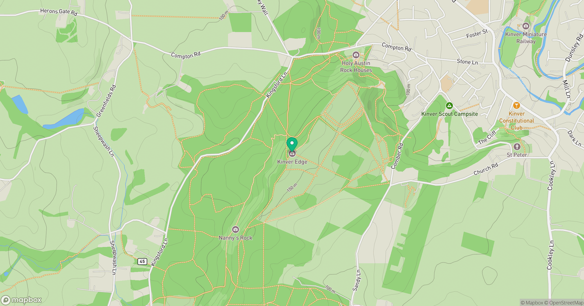Kinver Edge location map