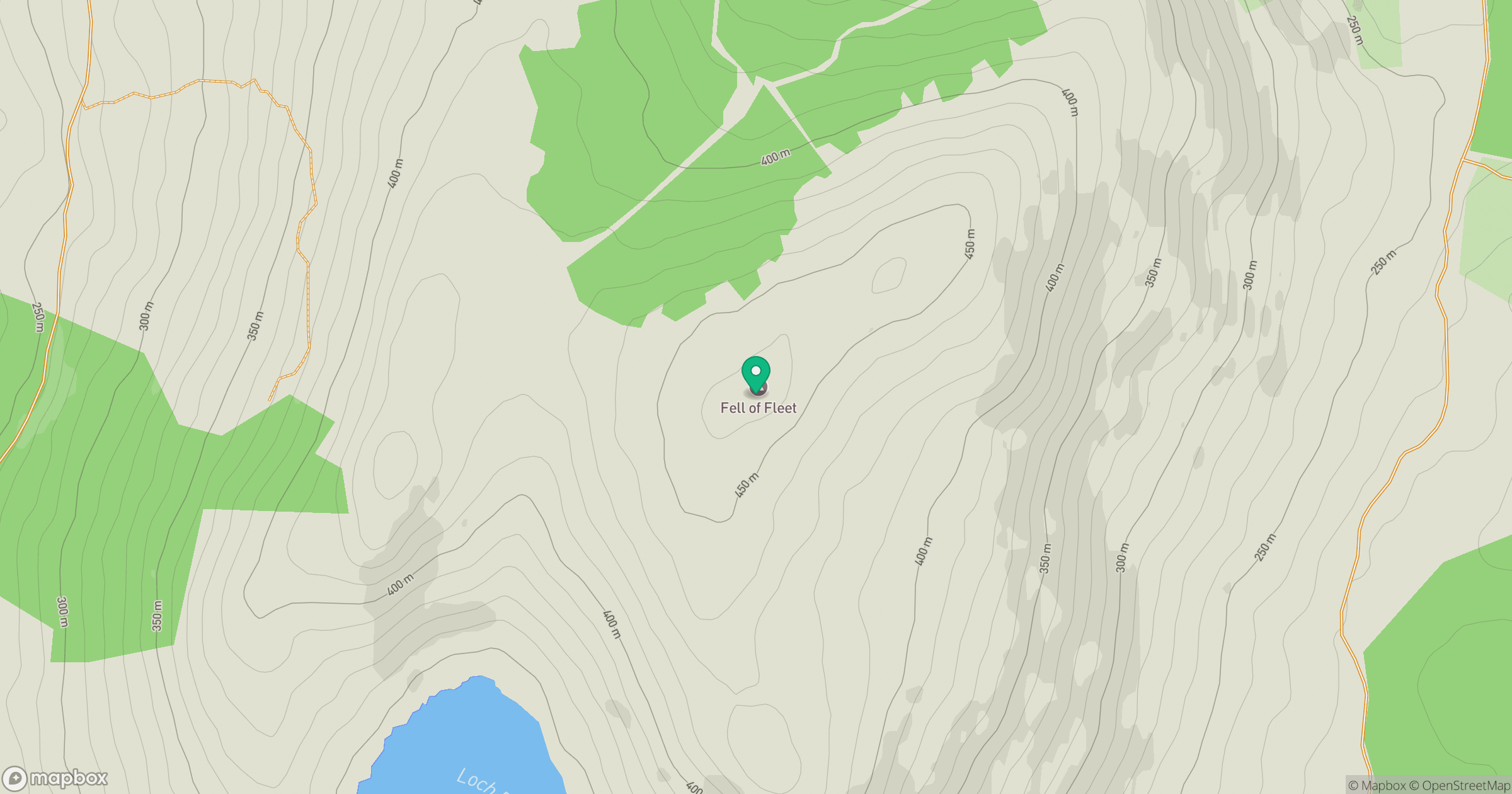 Fell of Fleet location map