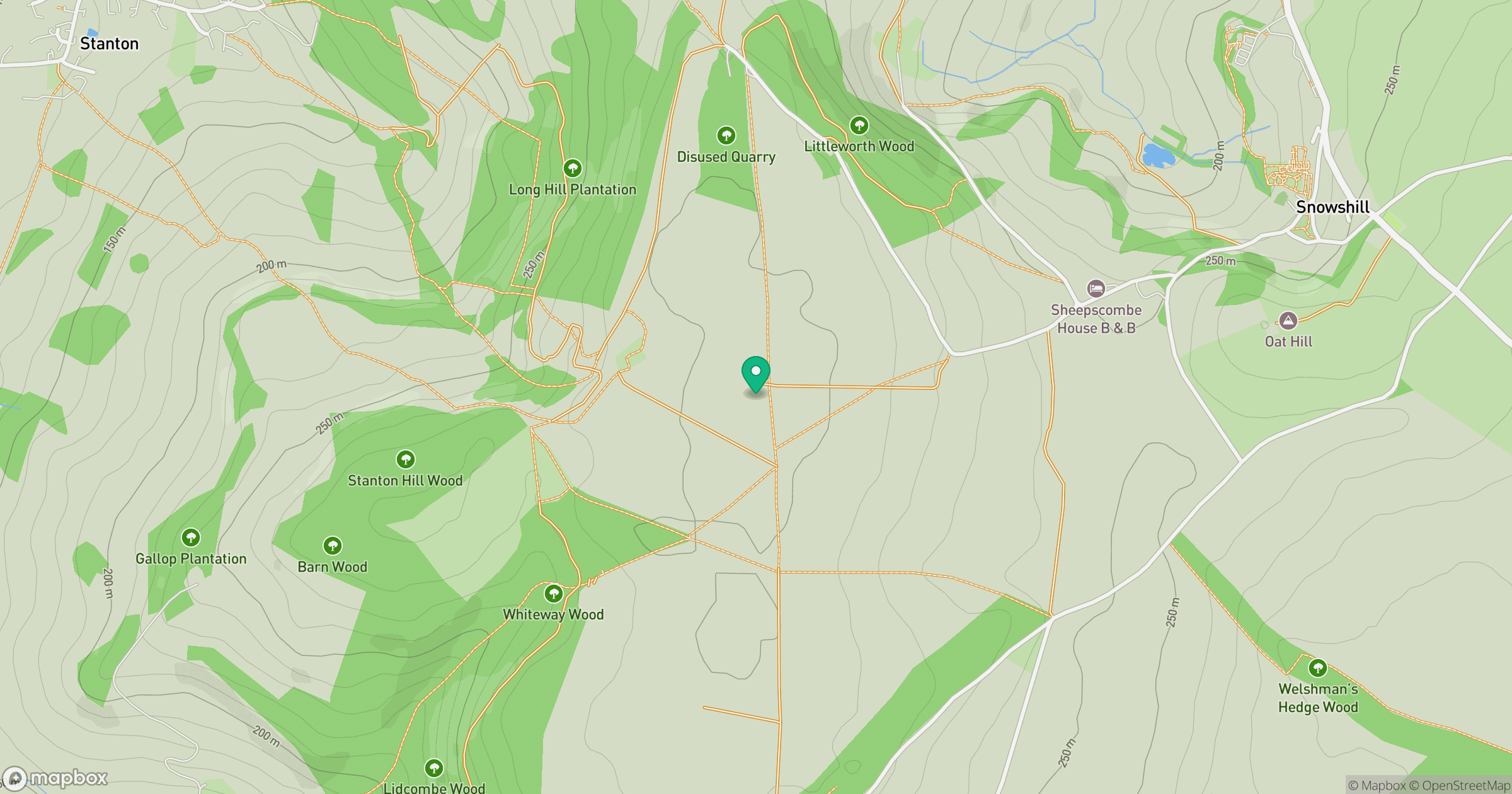 Shenberrow Hill location map